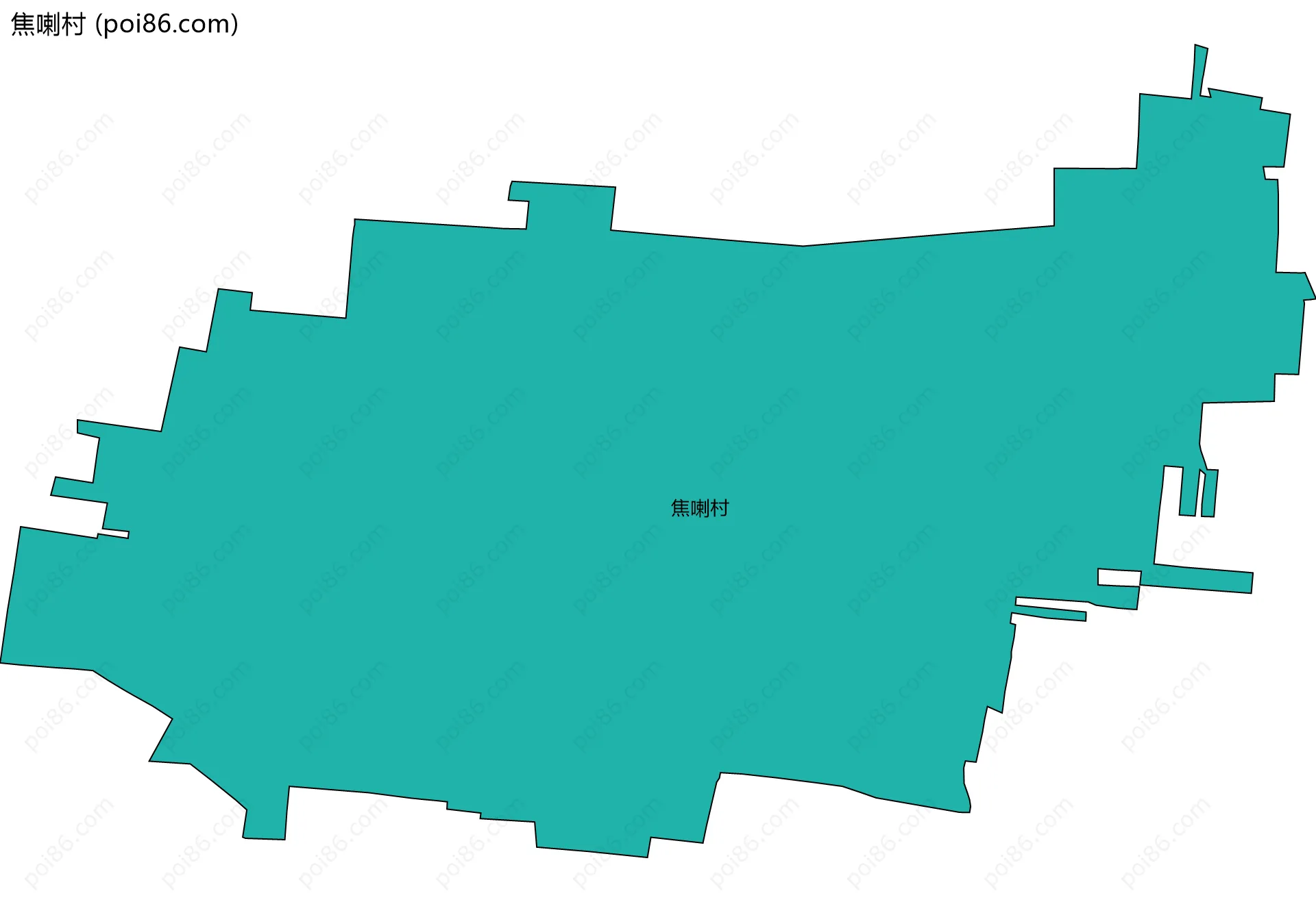 焦喇村边界地图