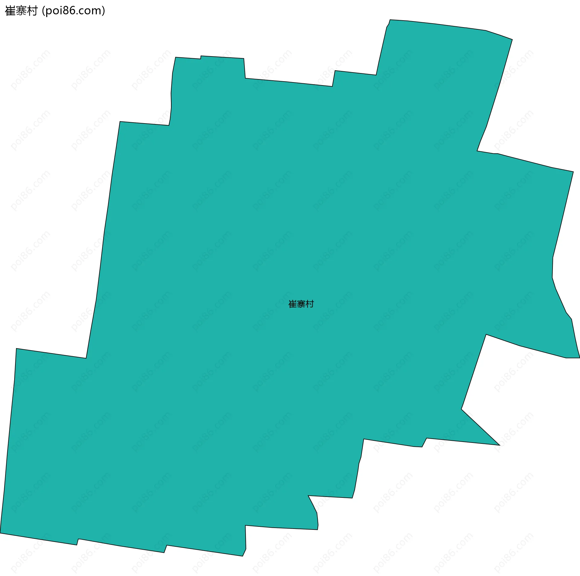 崔寨村边界地图