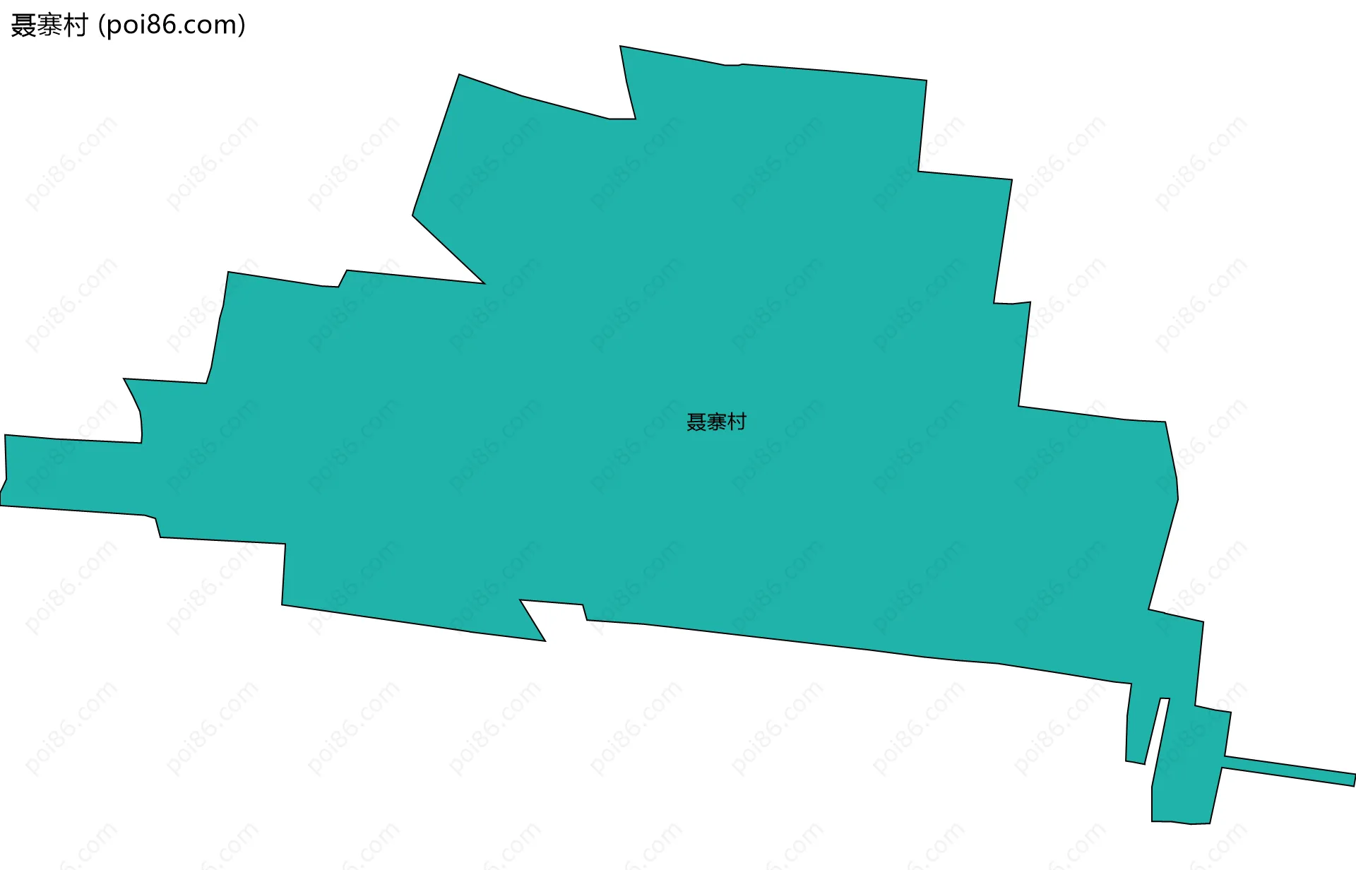 聂寨村边界地图