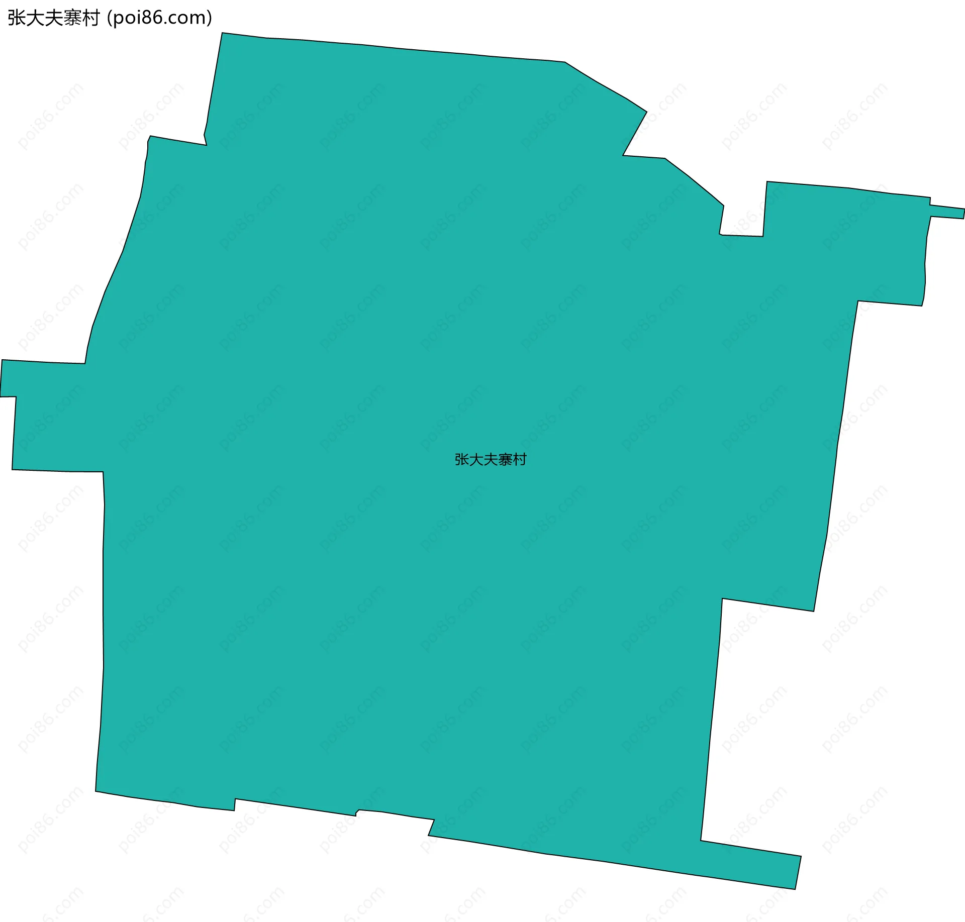 张大夫寨村边界地图