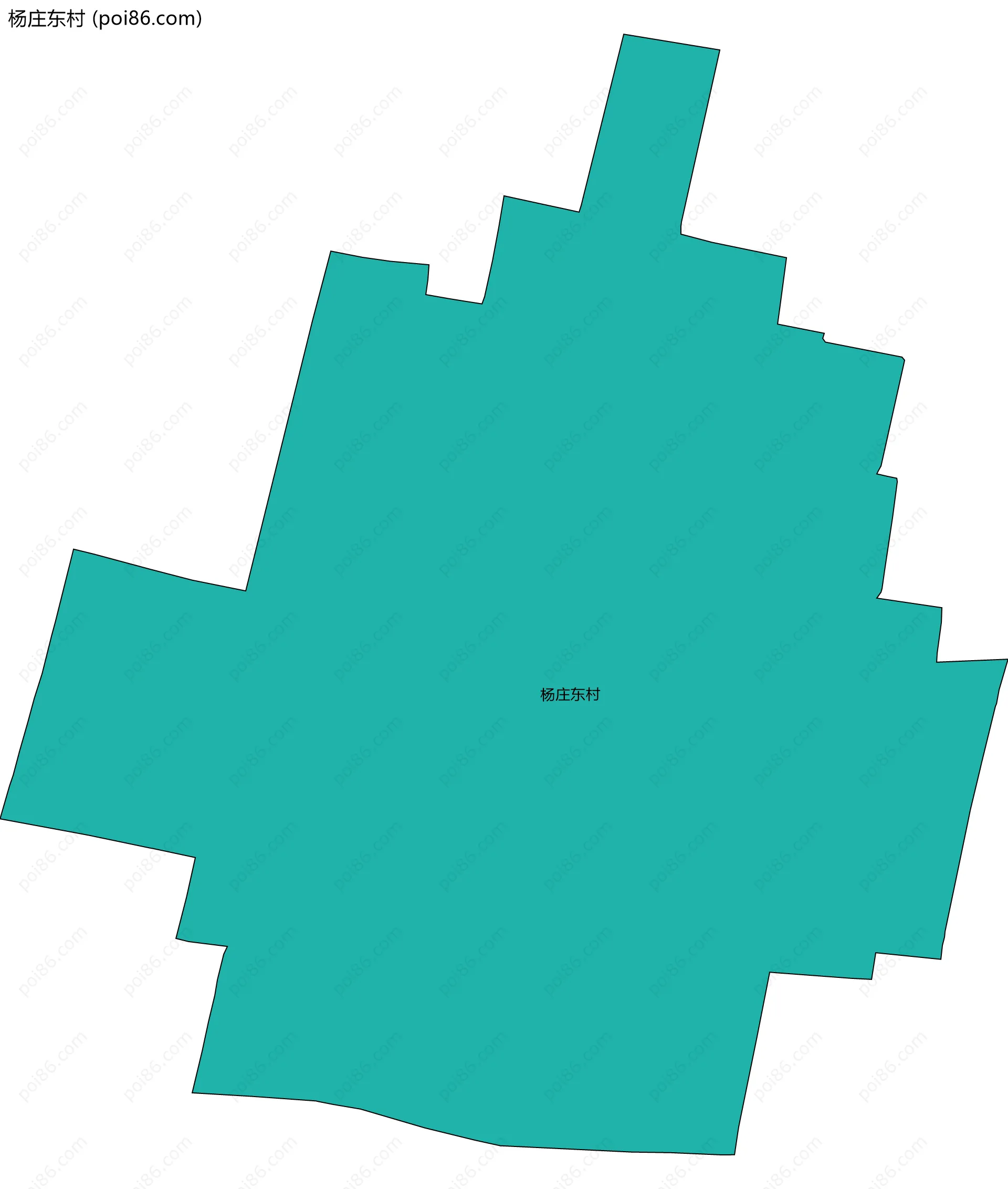 杨庄东村边界地图