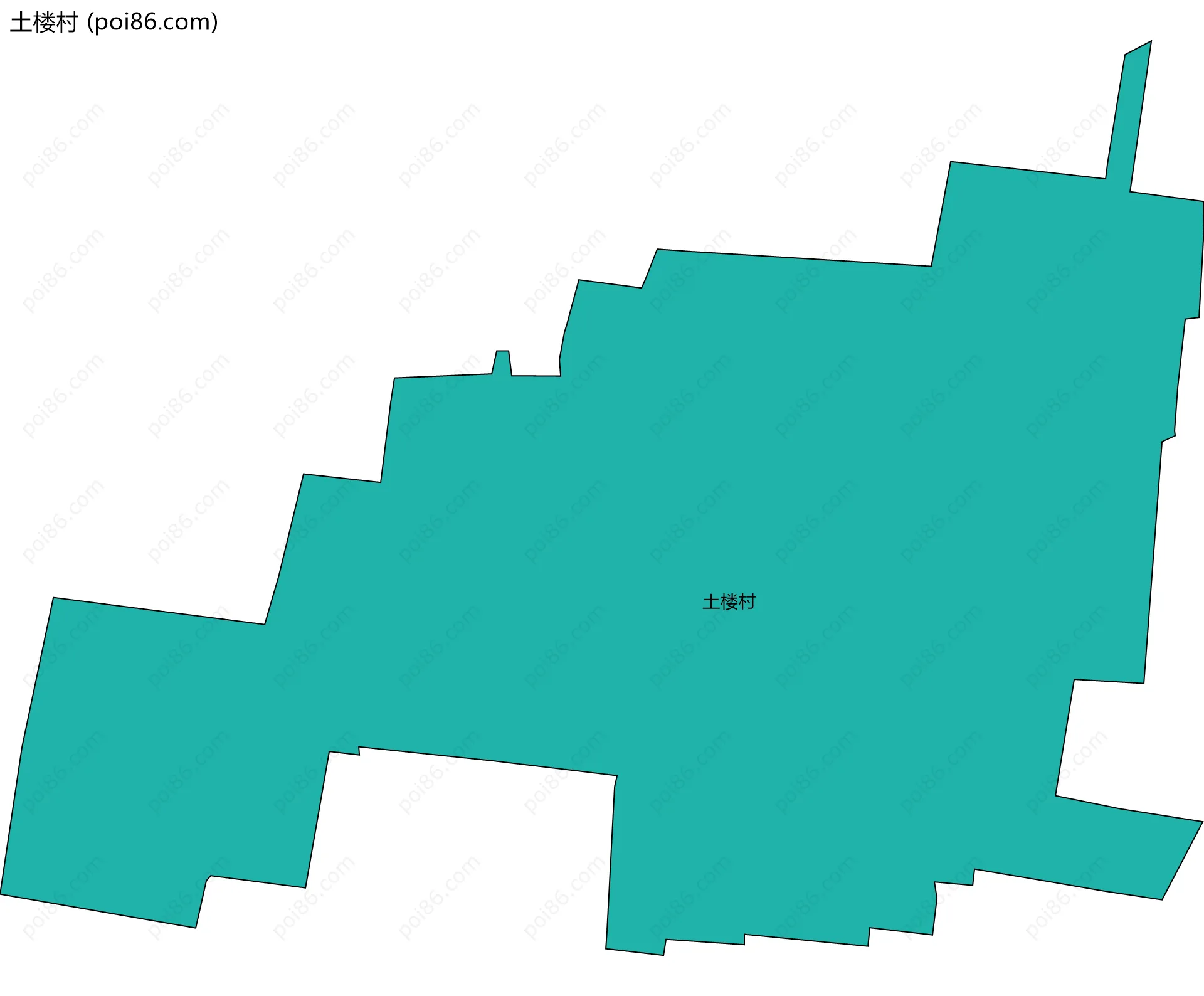 土楼村边界地图