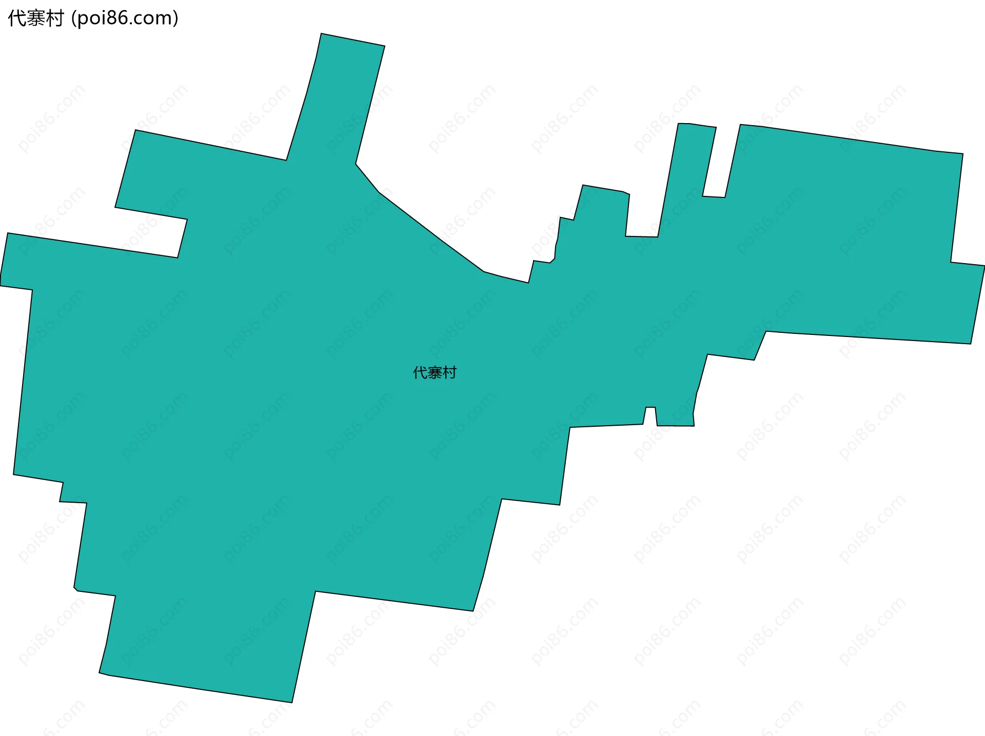 代寨村边界地图
