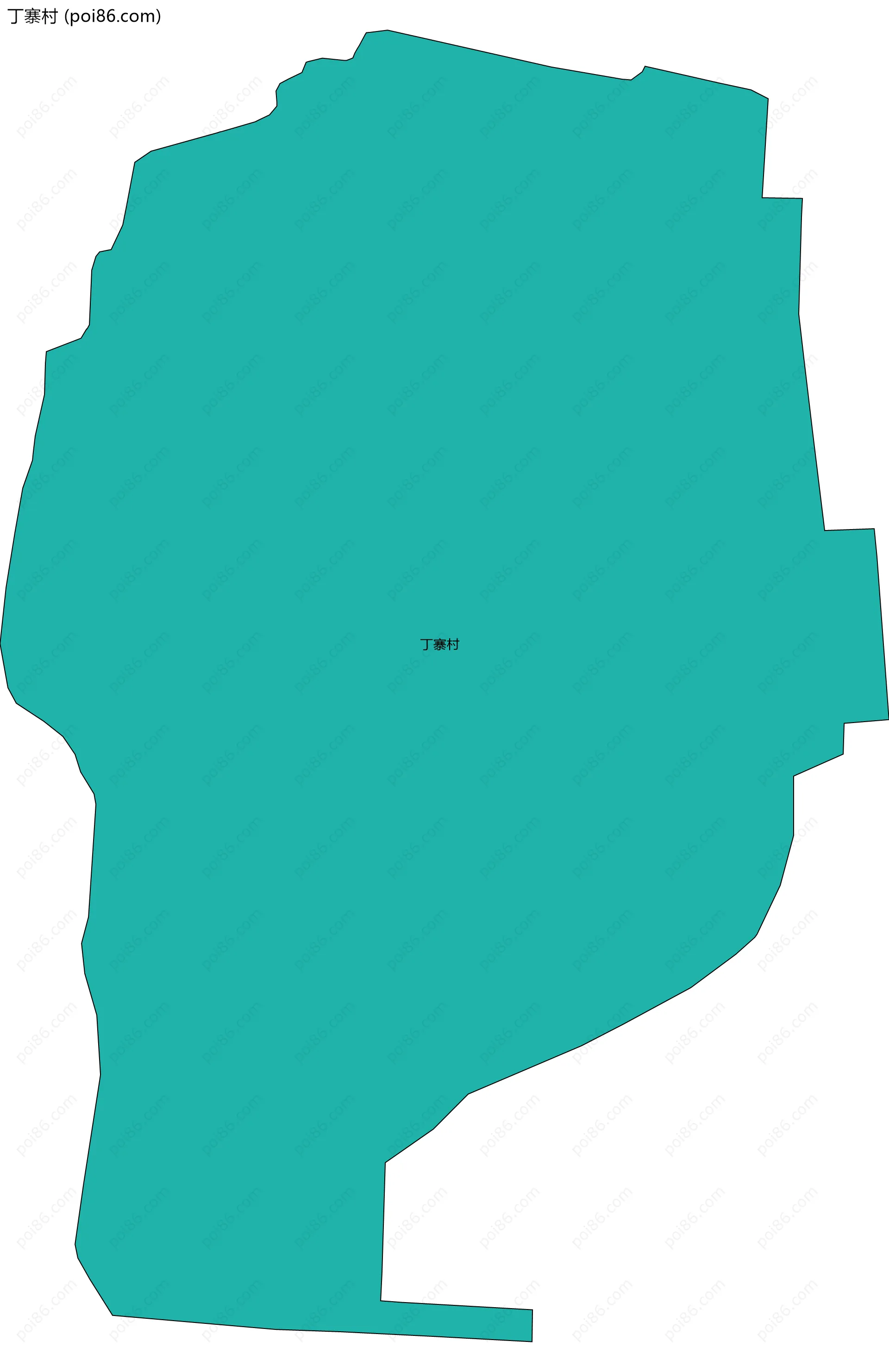 丁寨村边界地图