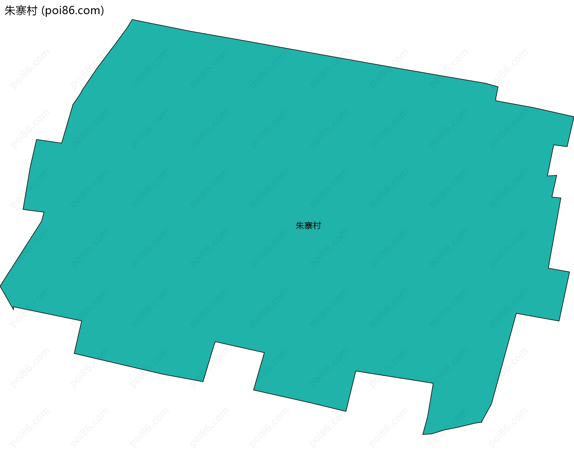 朱寨村边界地图