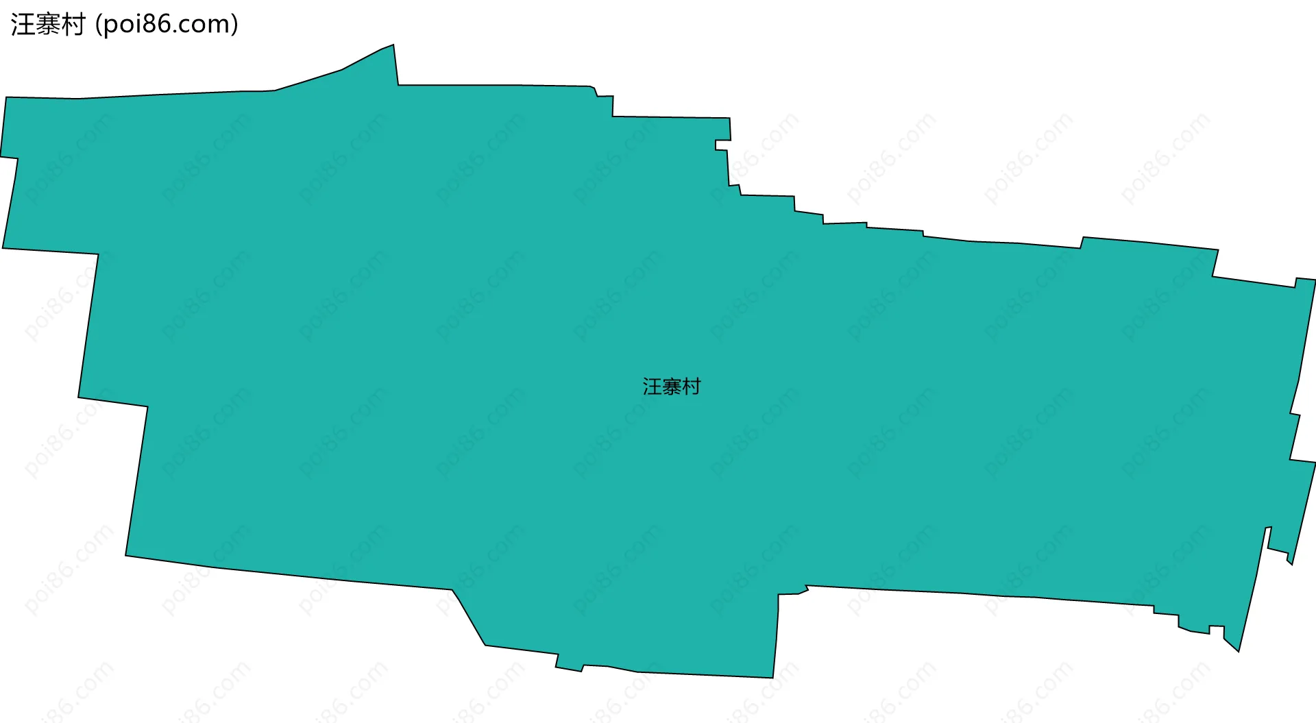 汪寨村边界地图