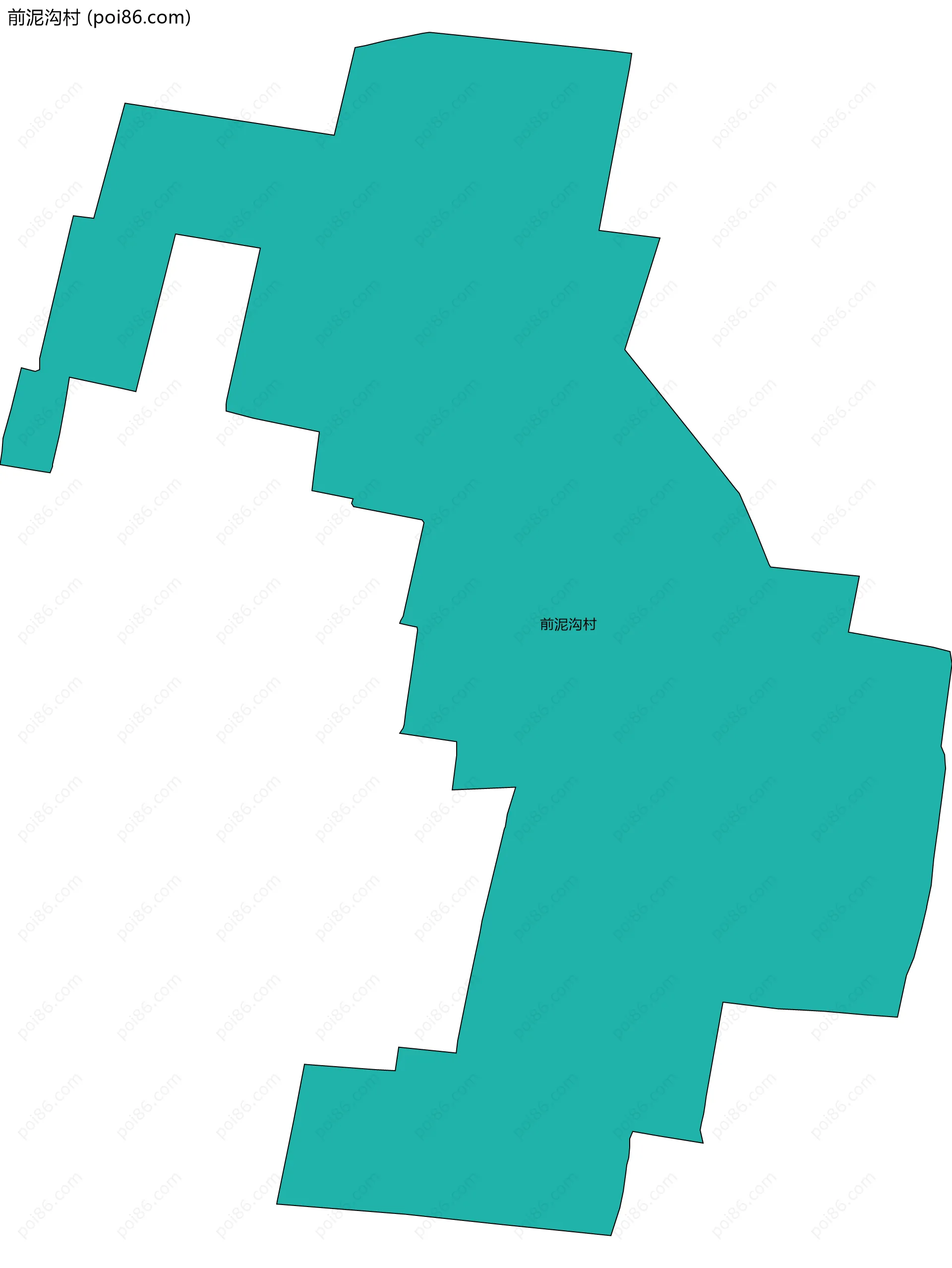 前泥沟村边界地图