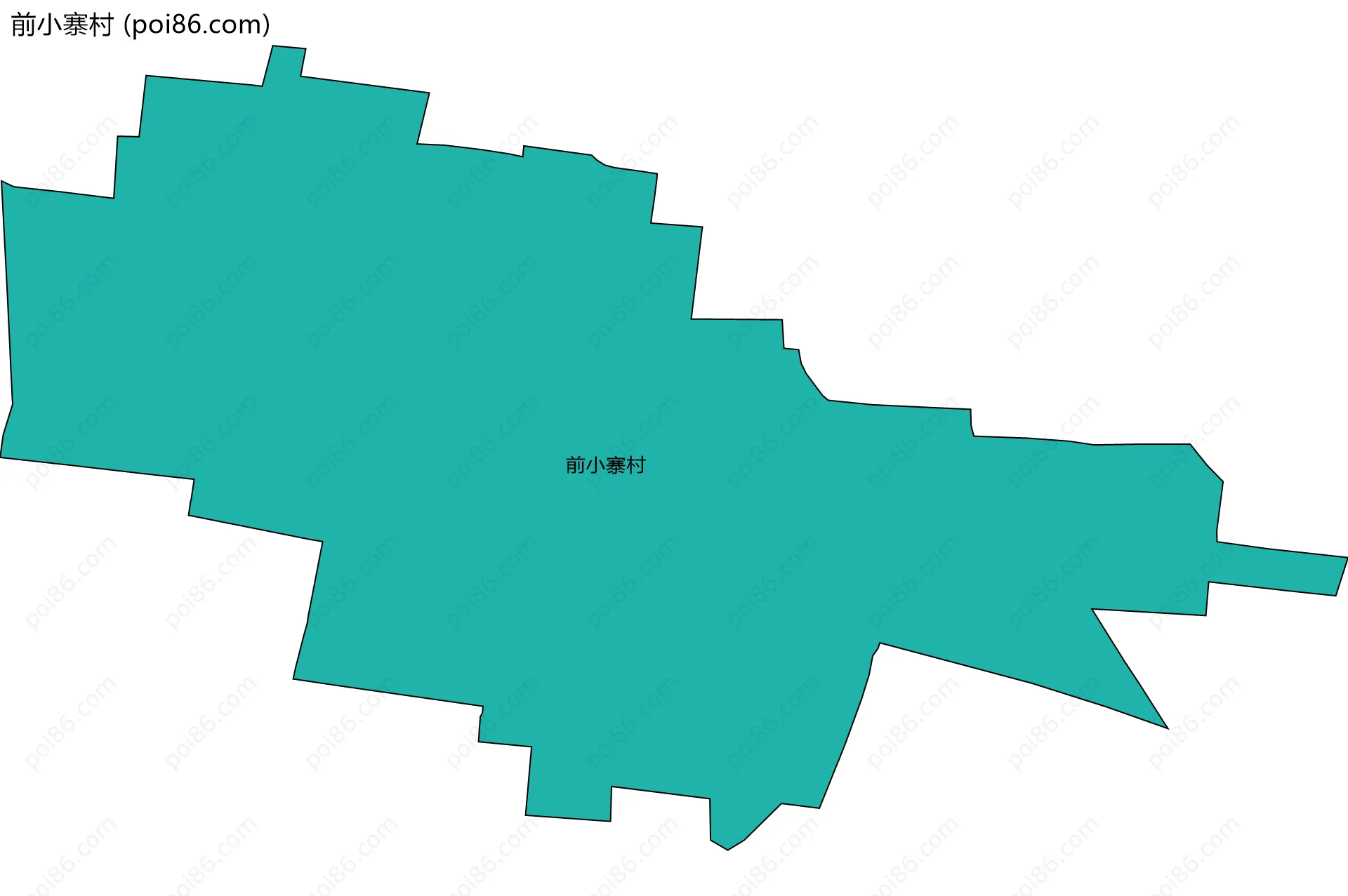 前小寨村边界地图