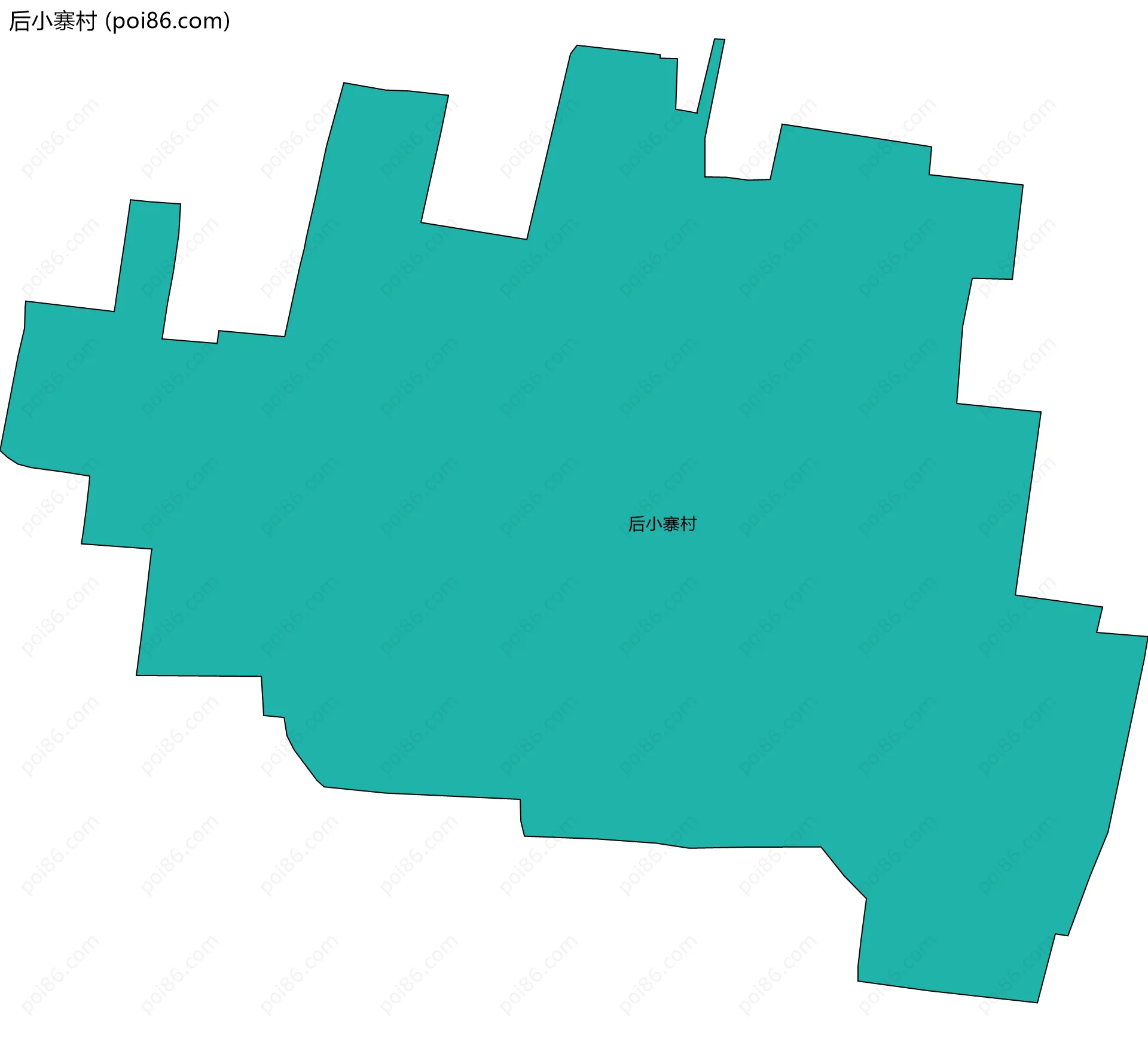 后小寨村边界地图
