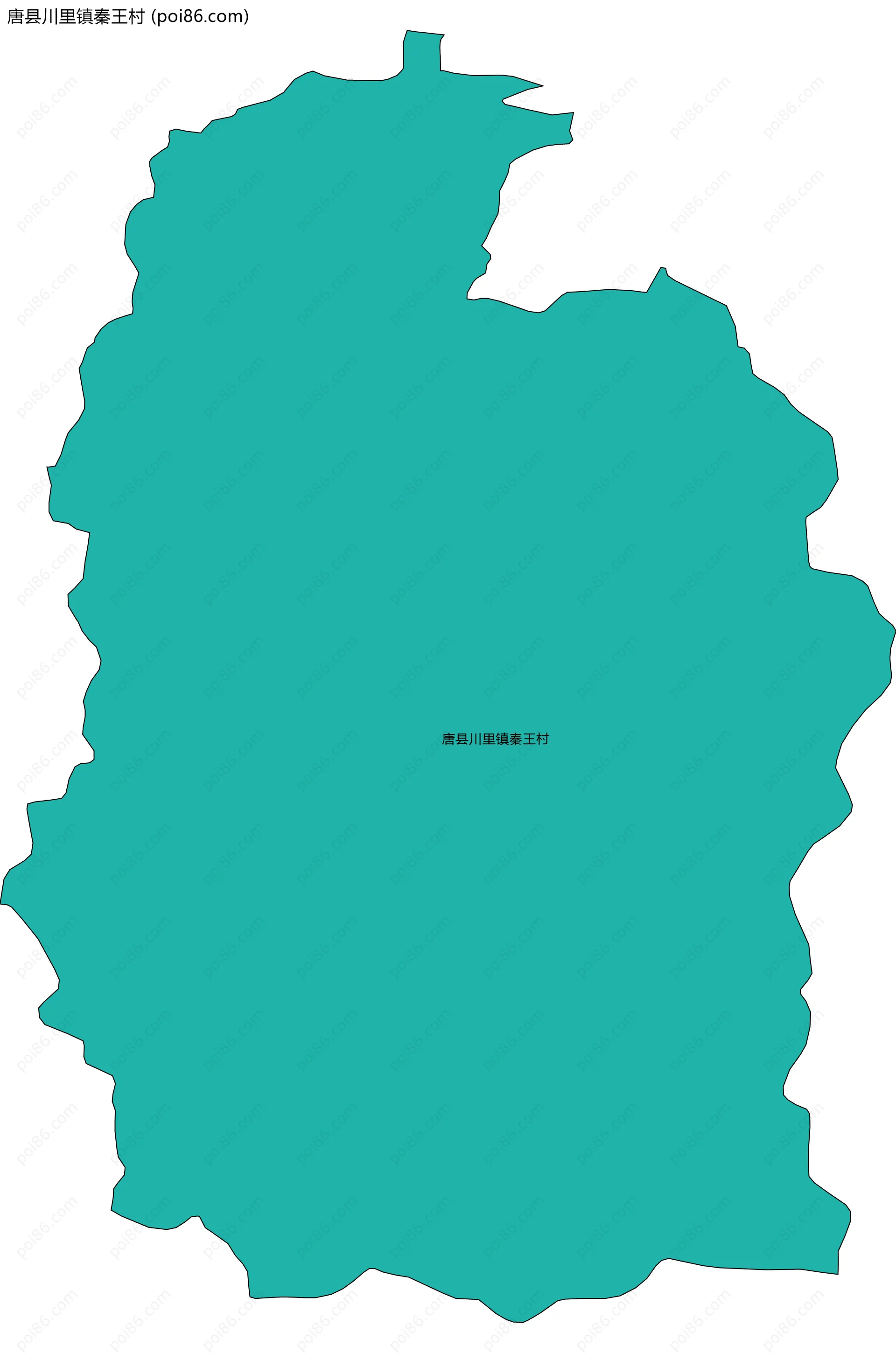 唐县川里镇秦王村边界地图