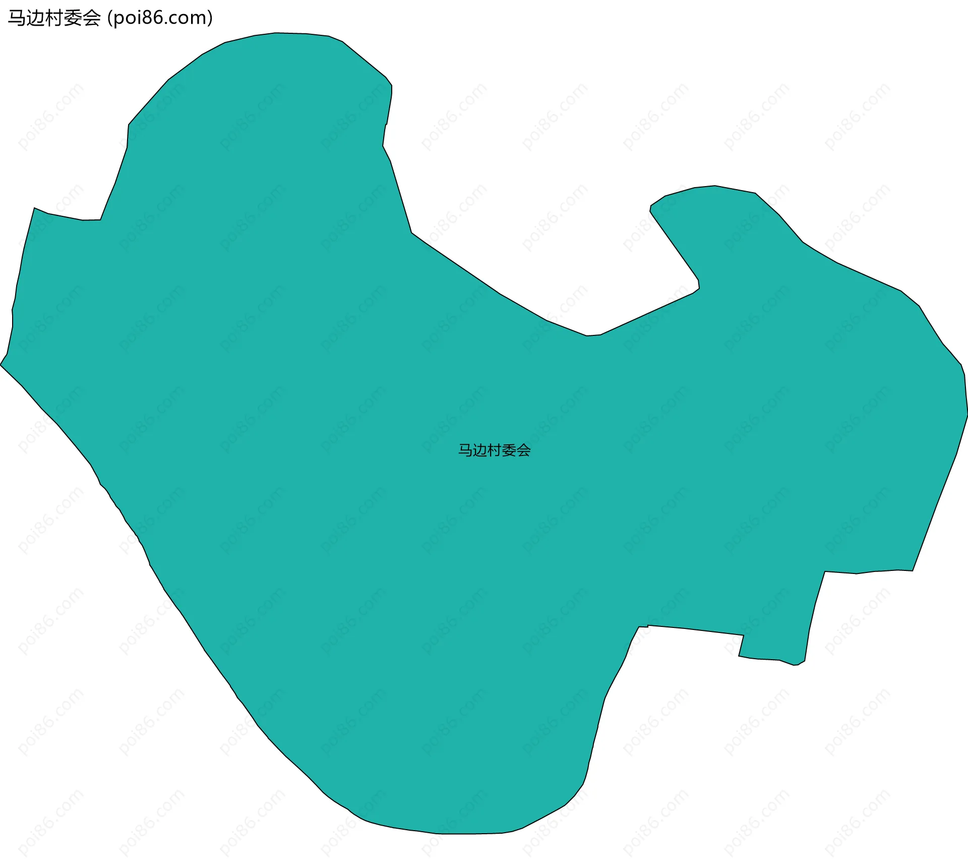 马边村委会边界地图