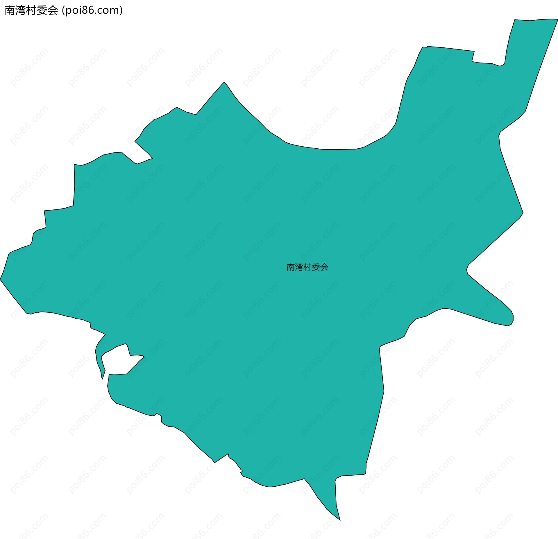 南湾村委会边界地图