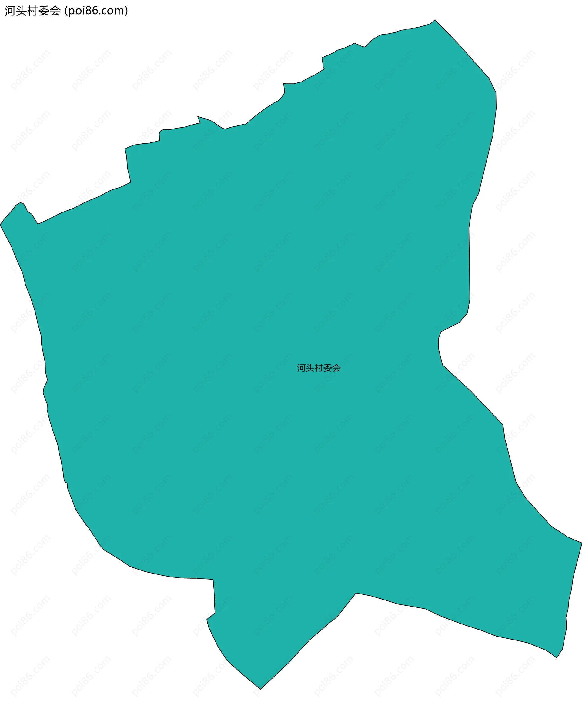 河头村委会边界地图