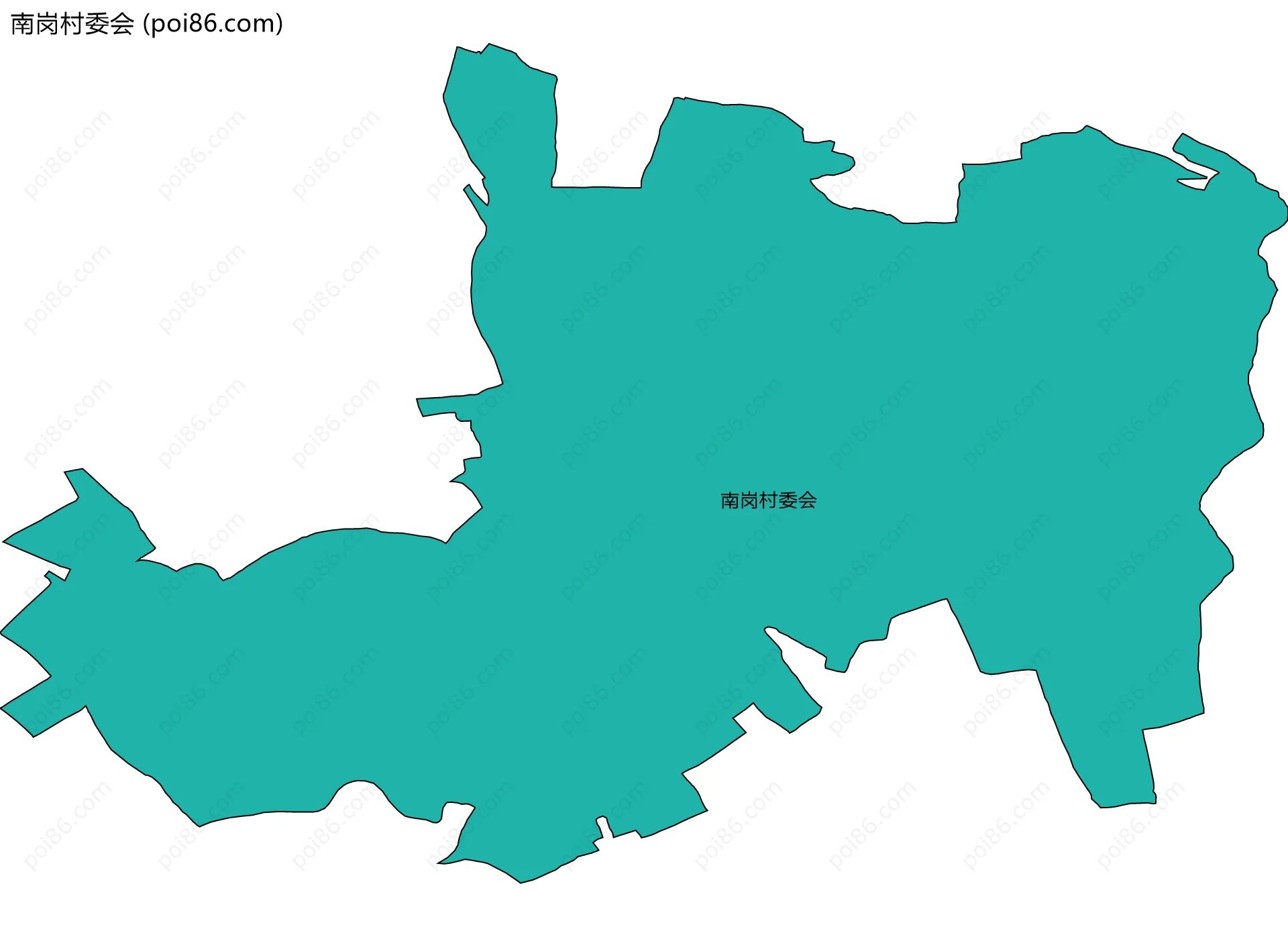南岗村委会边界地图