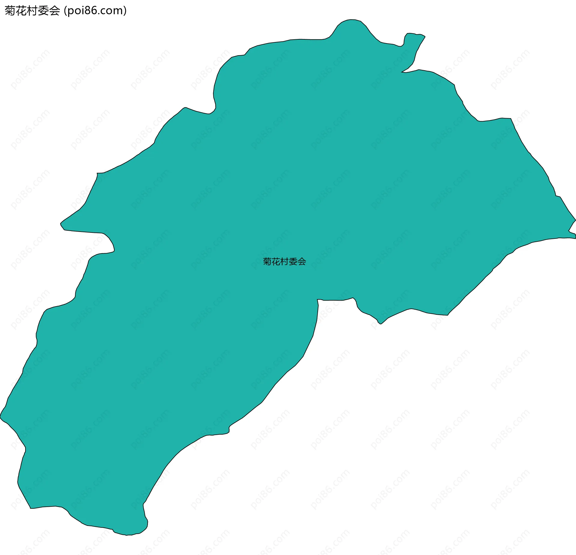 菊花村委会边界地图