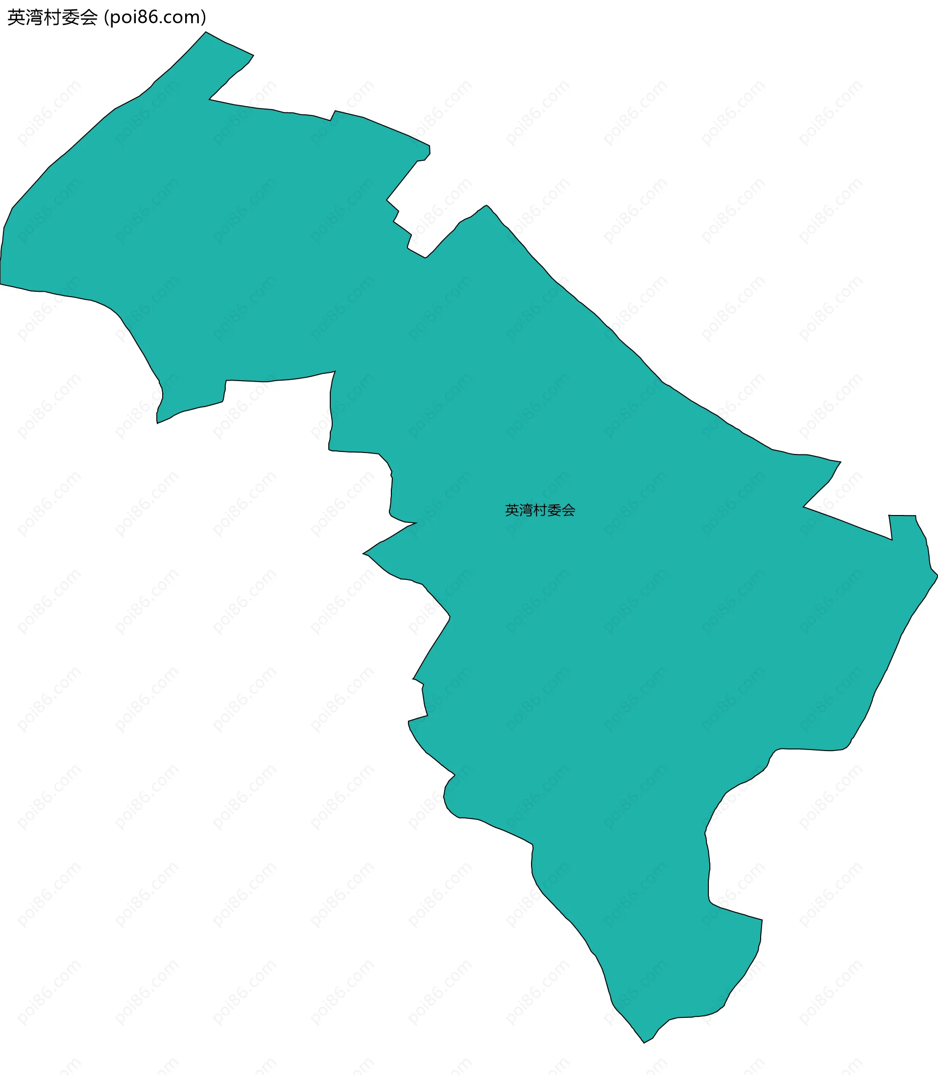 英湾村委会边界地图