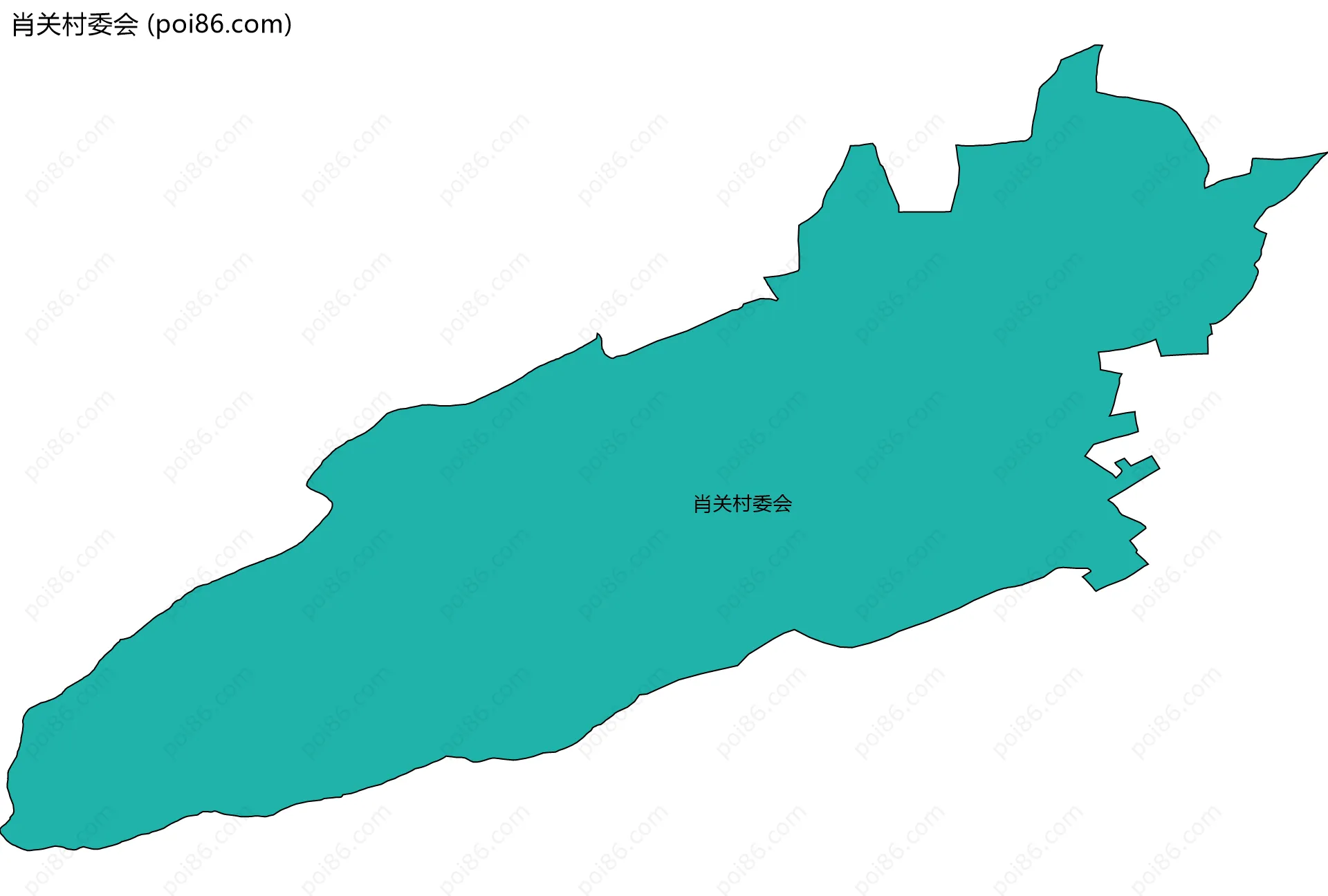 肖关村委会边界地图