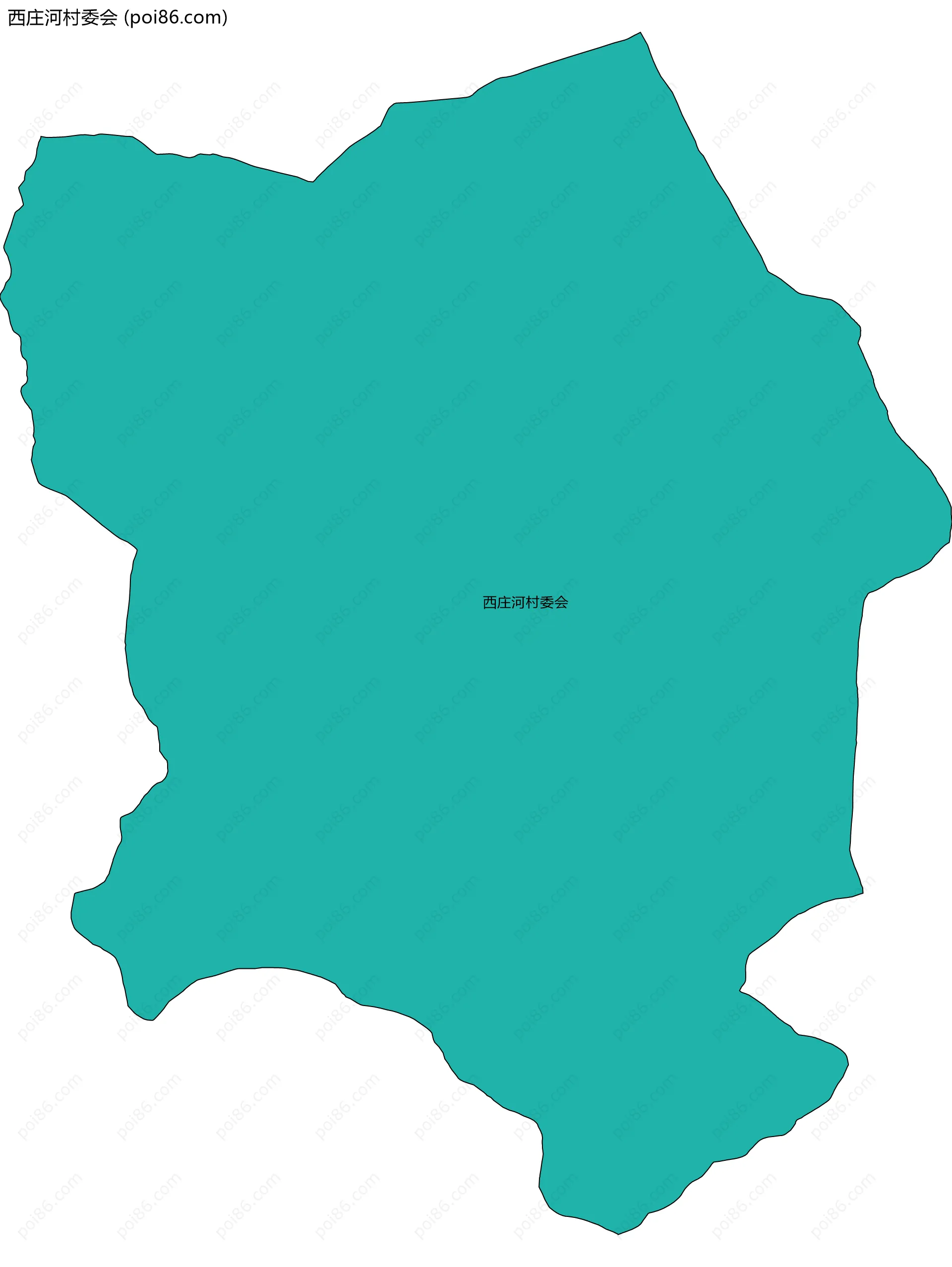 西庄河村委会边界地图