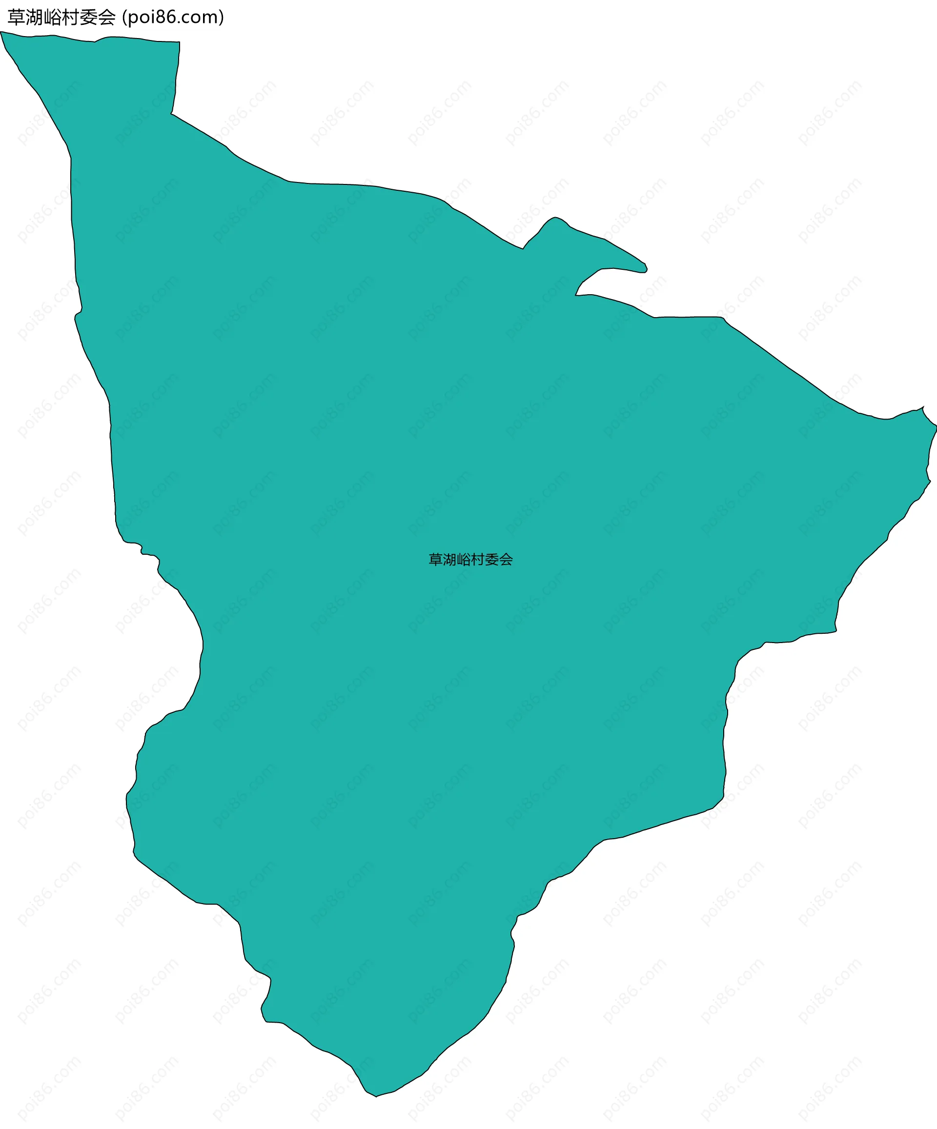 草湖峪村委会边界地图
