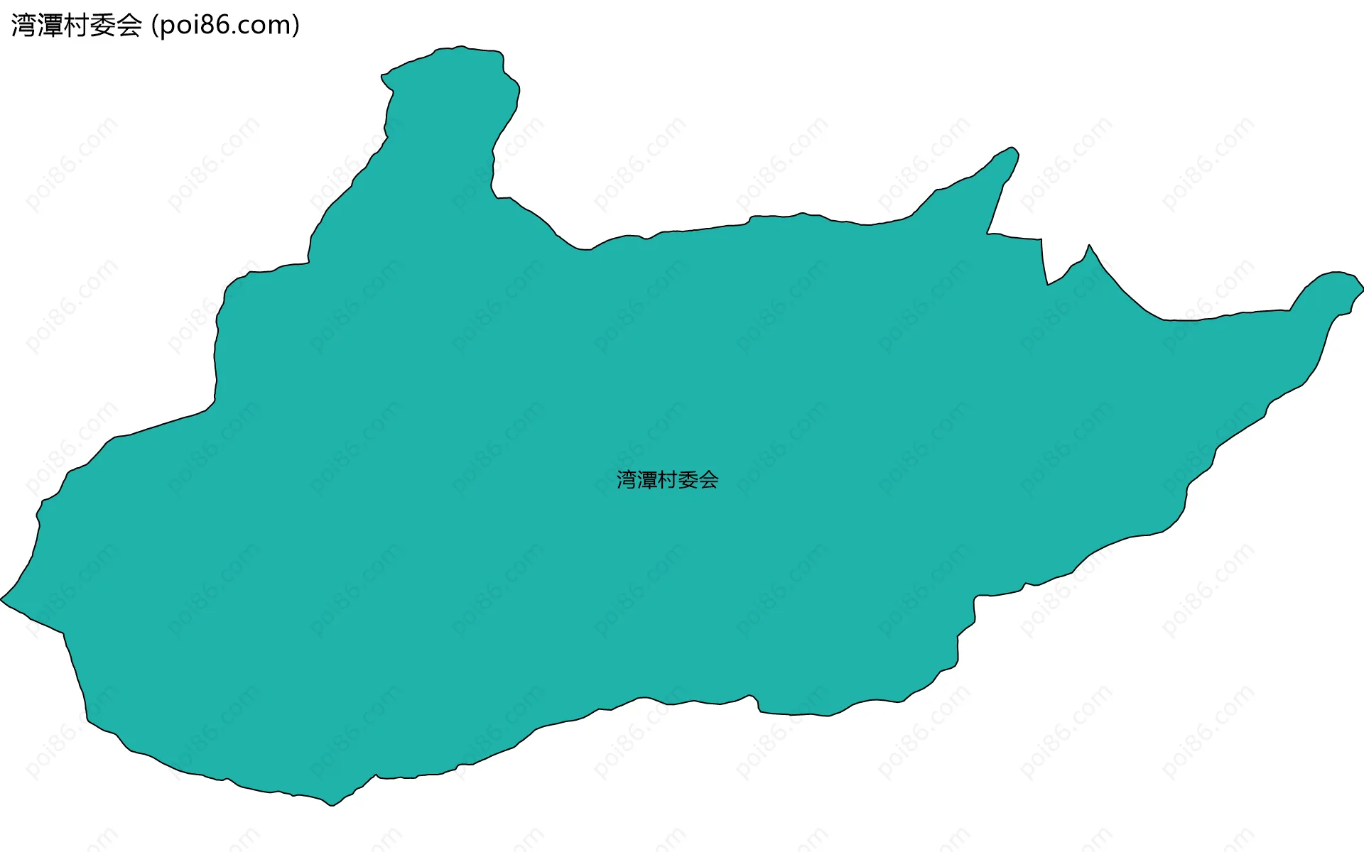 湾潭村委会边界地图