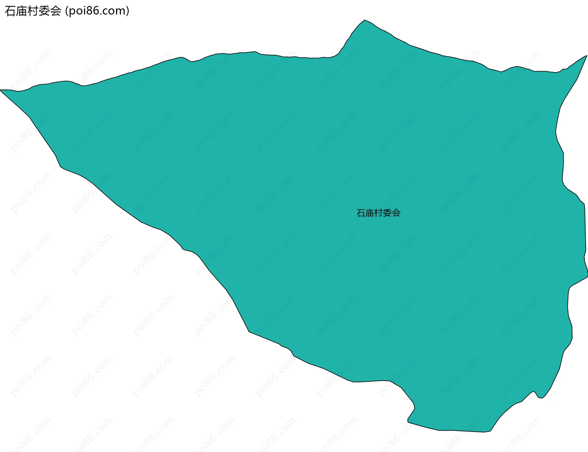 石庙村委会边界地图