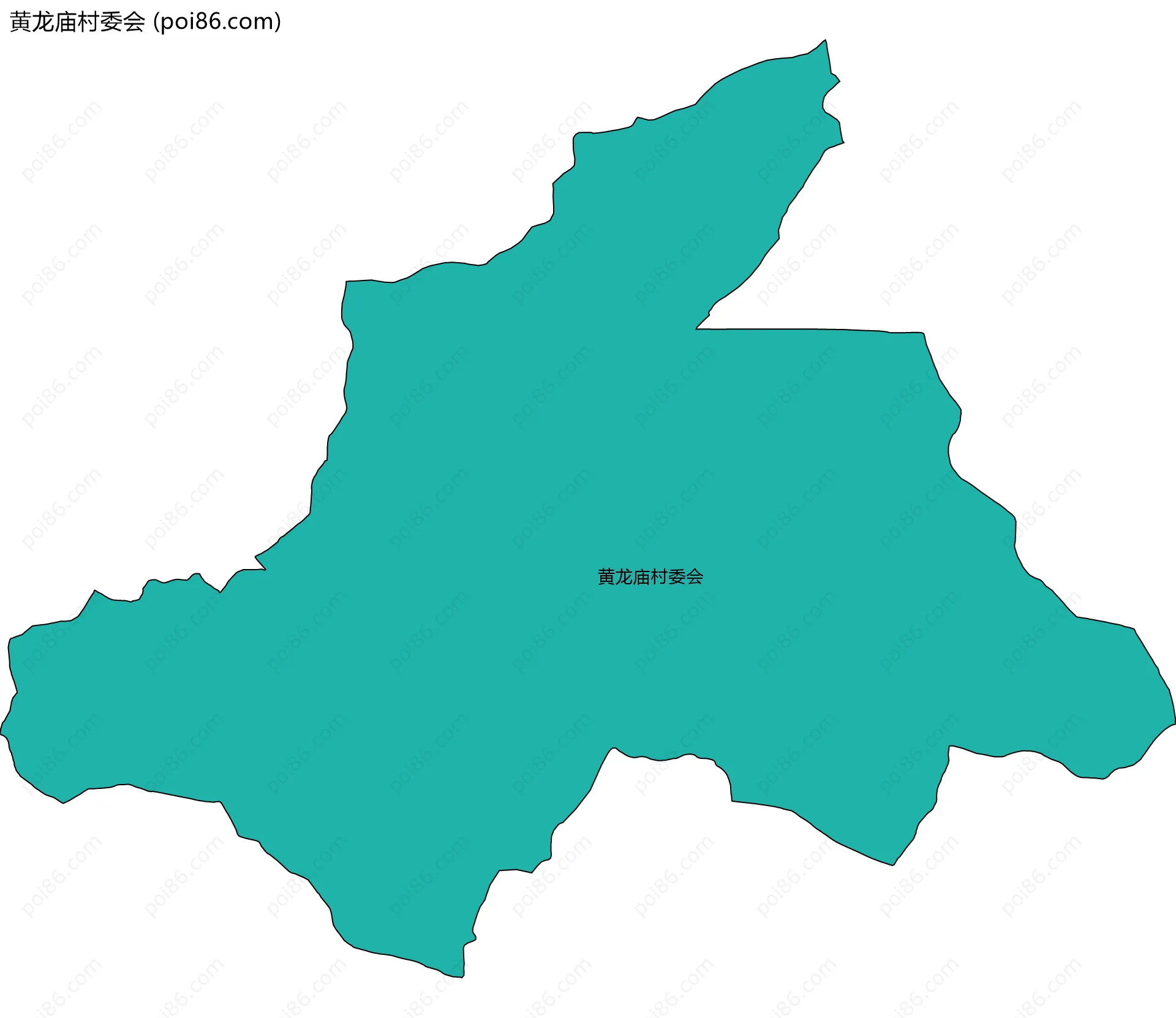 黄龙庙村委会边界地图