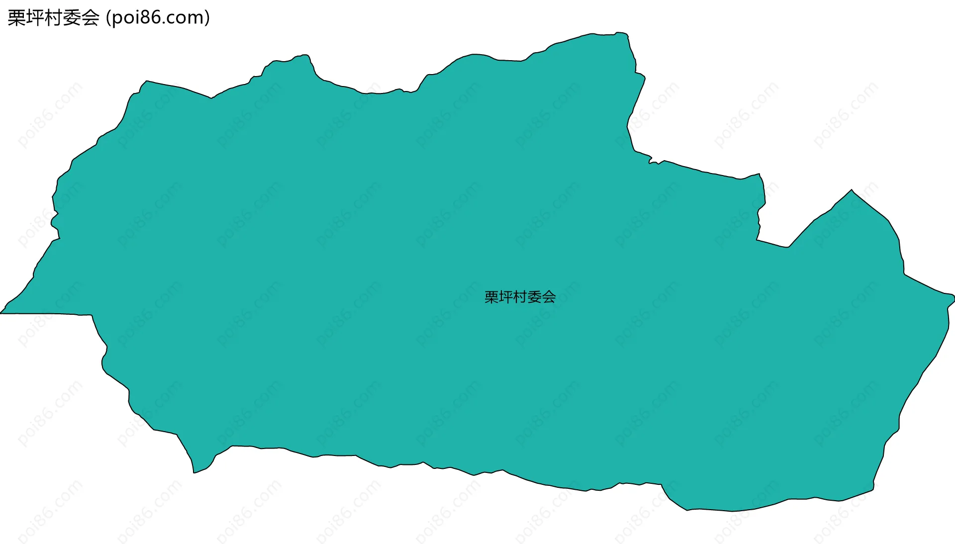 栗坪村委会边界地图