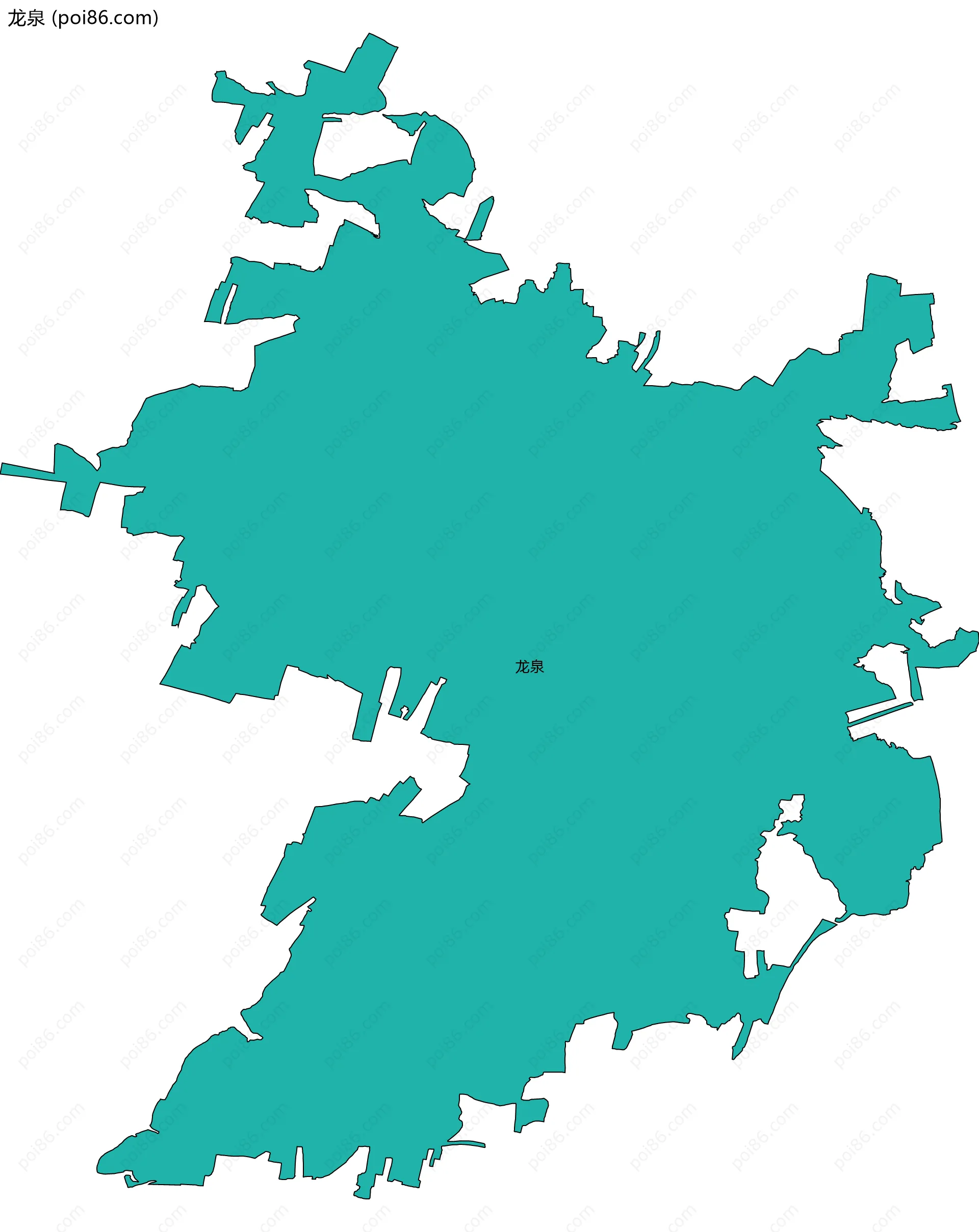 龙泉边界地图