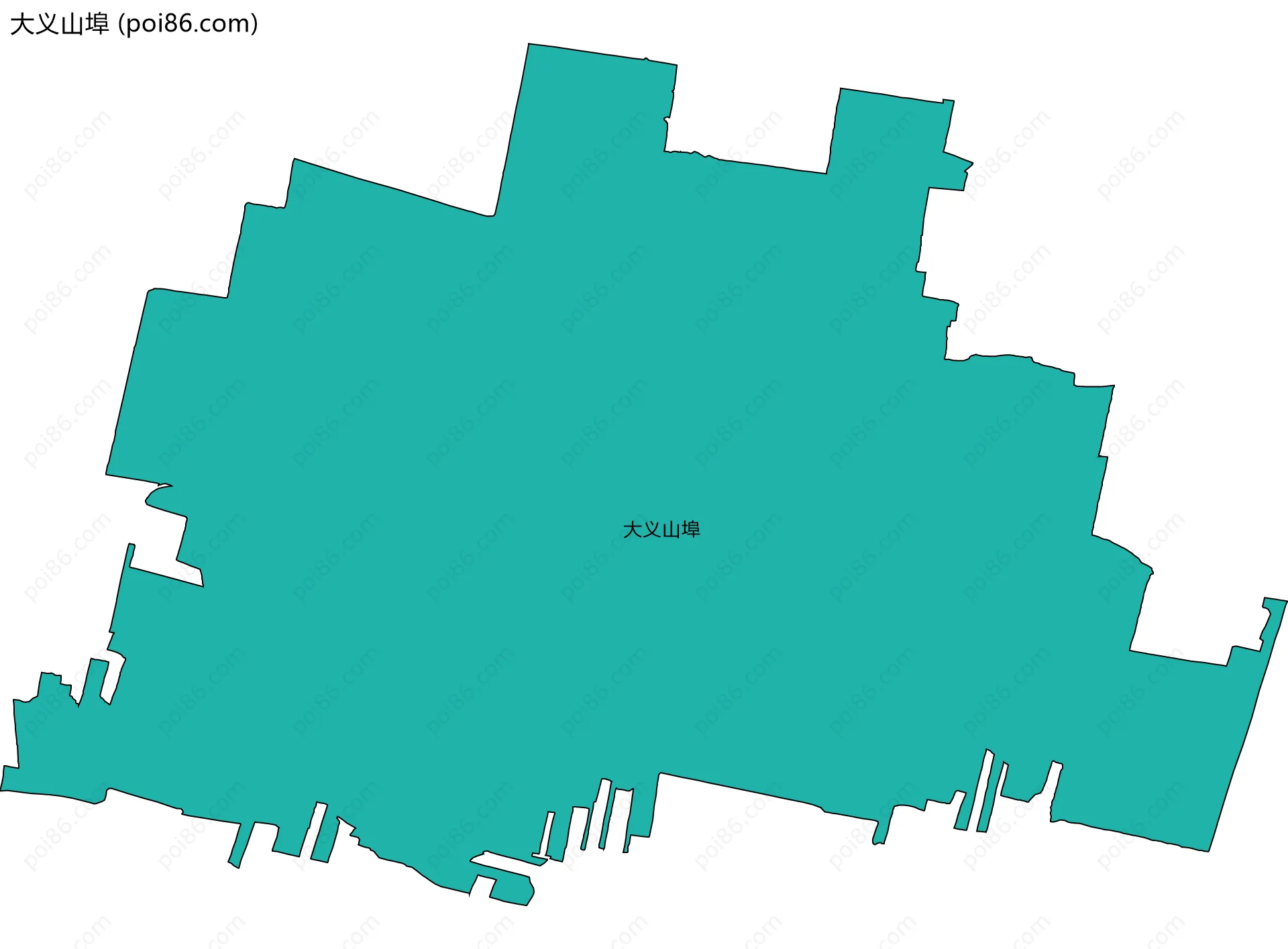 大义山埠边界地图