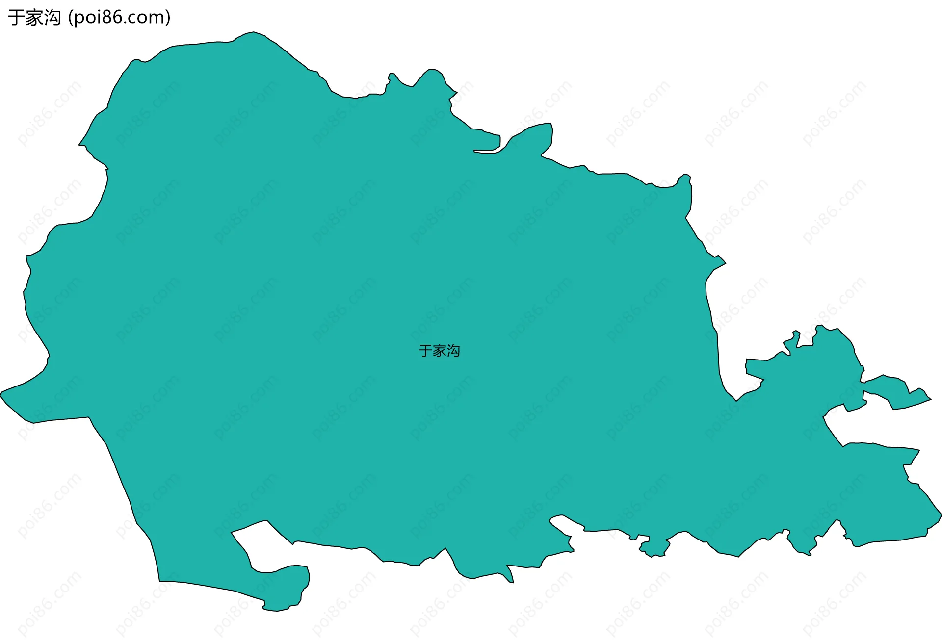 于家沟边界地图