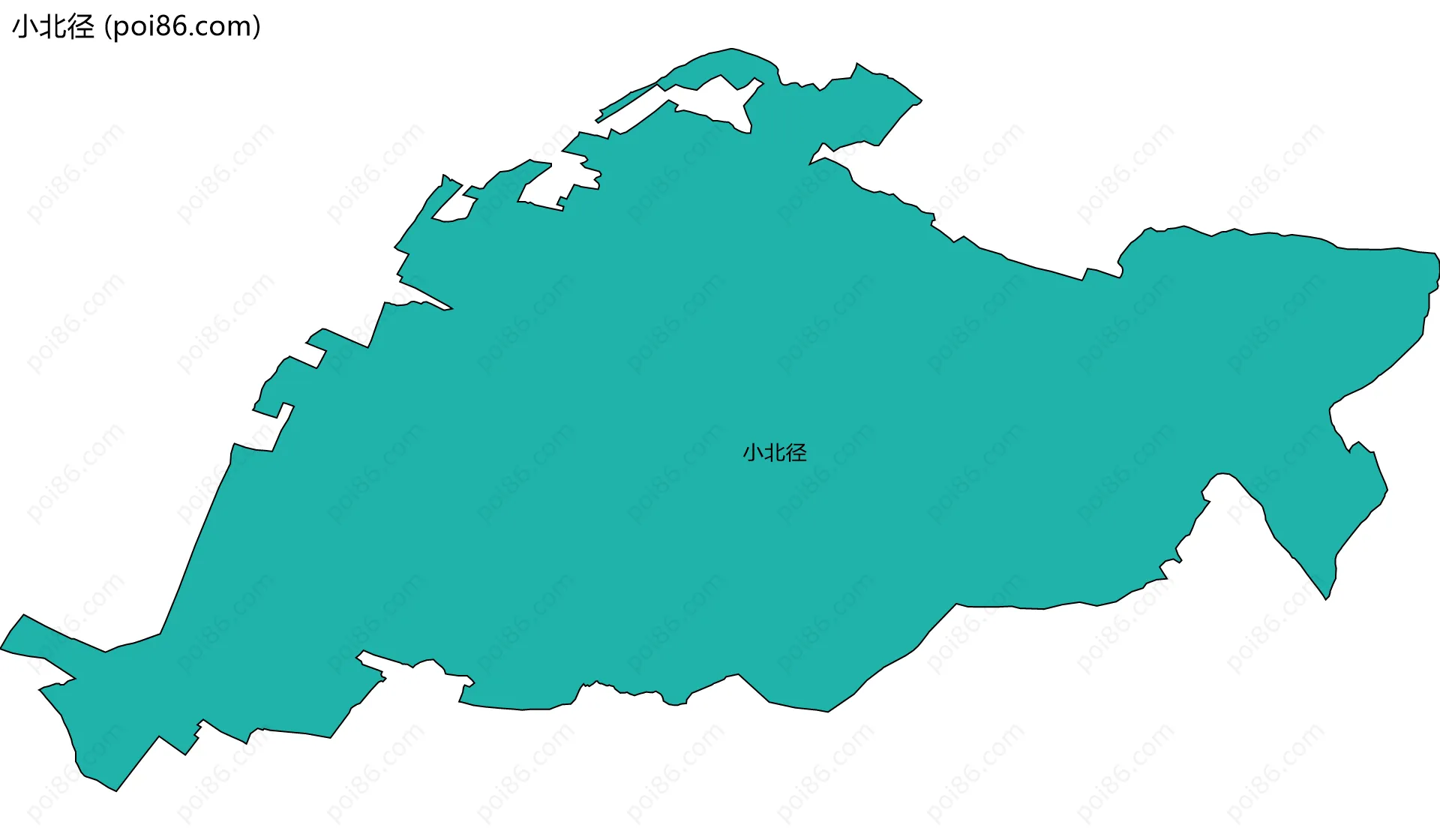小北径边界地图