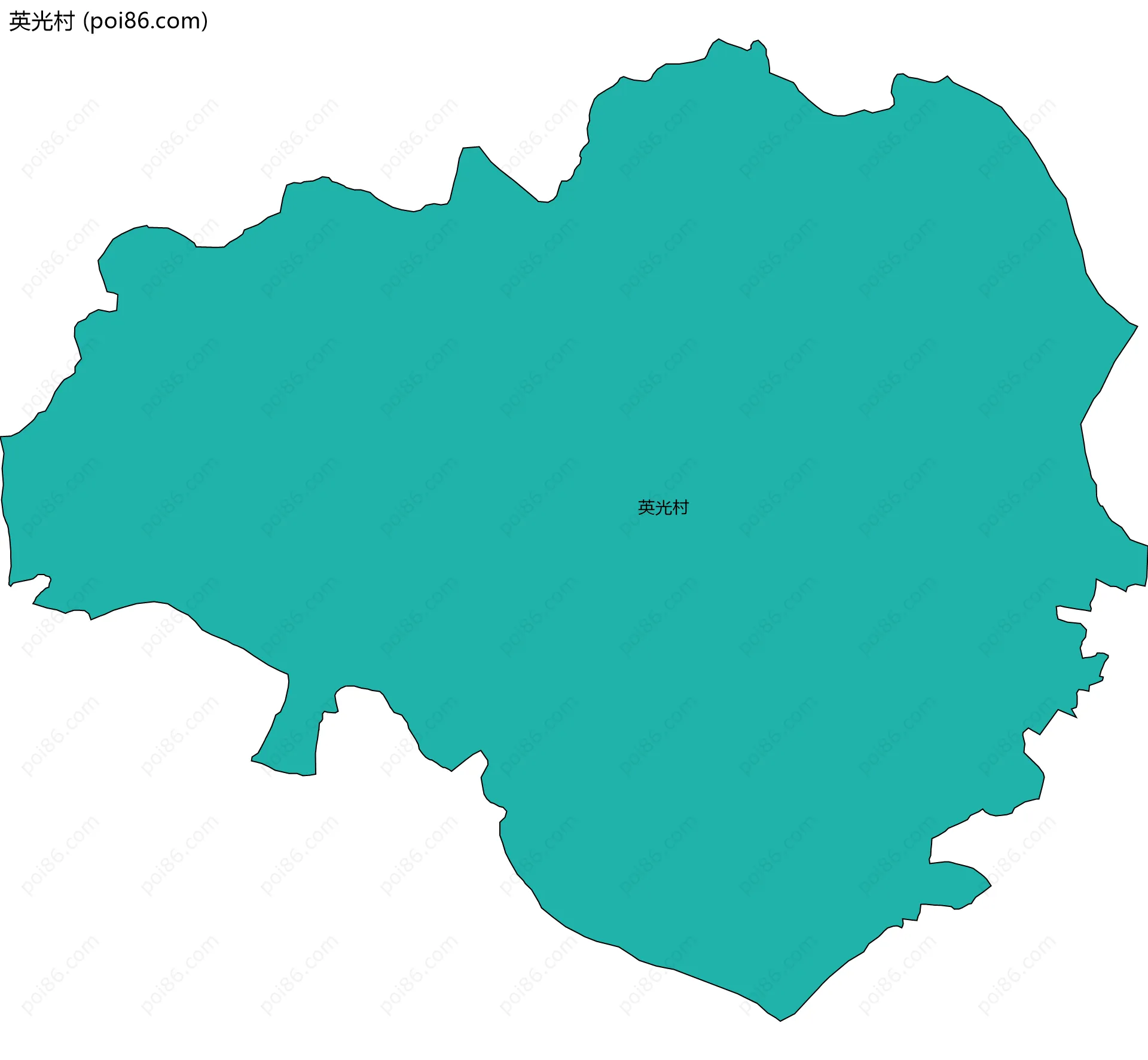 英光村边界地图