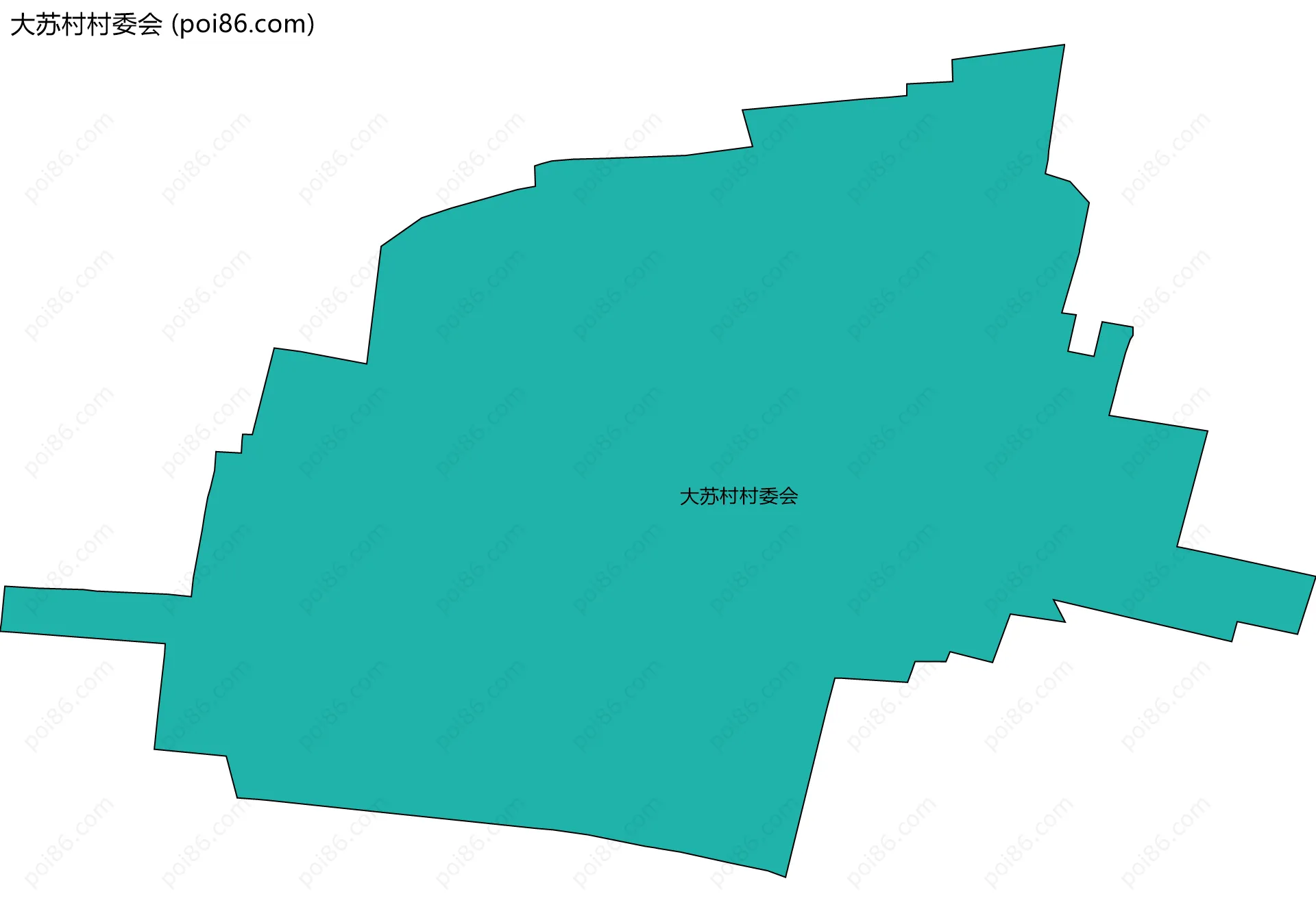 大苏村村委会边界地图