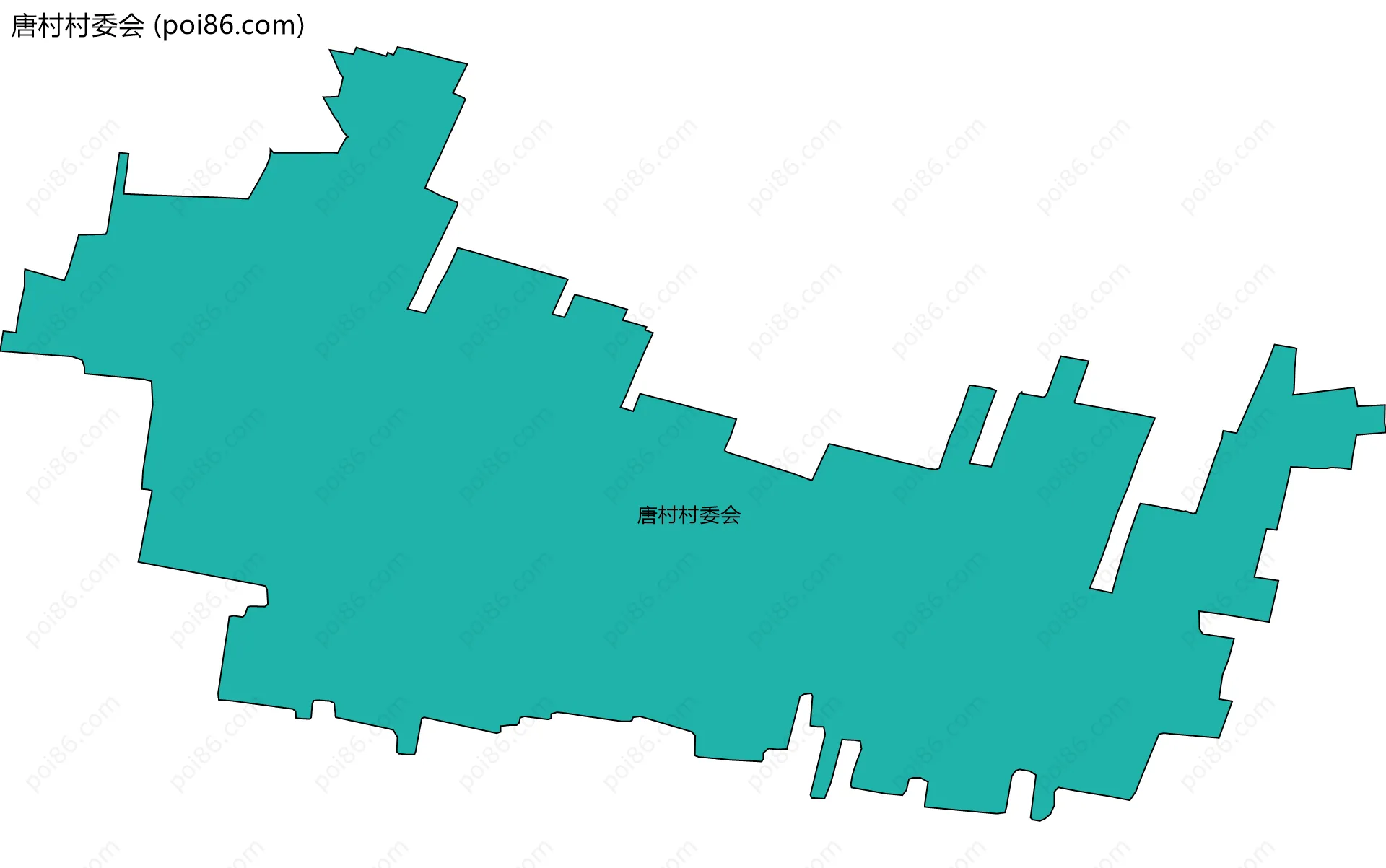 唐村村委会边界地图