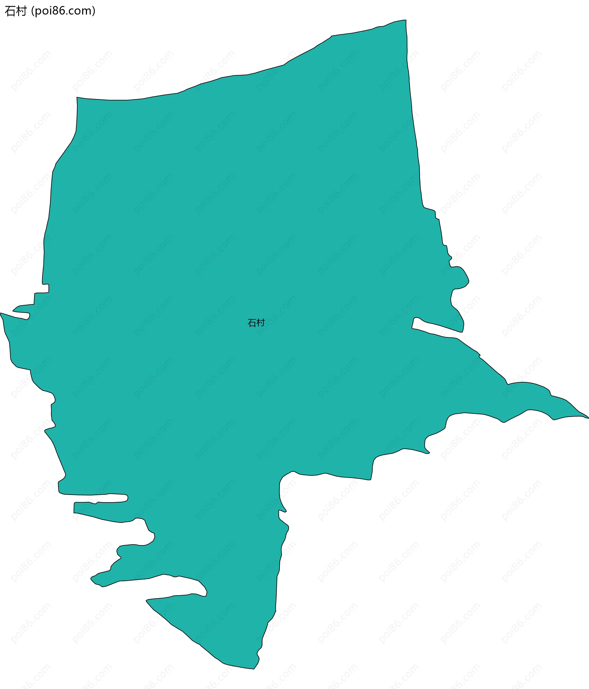 石村边界地图