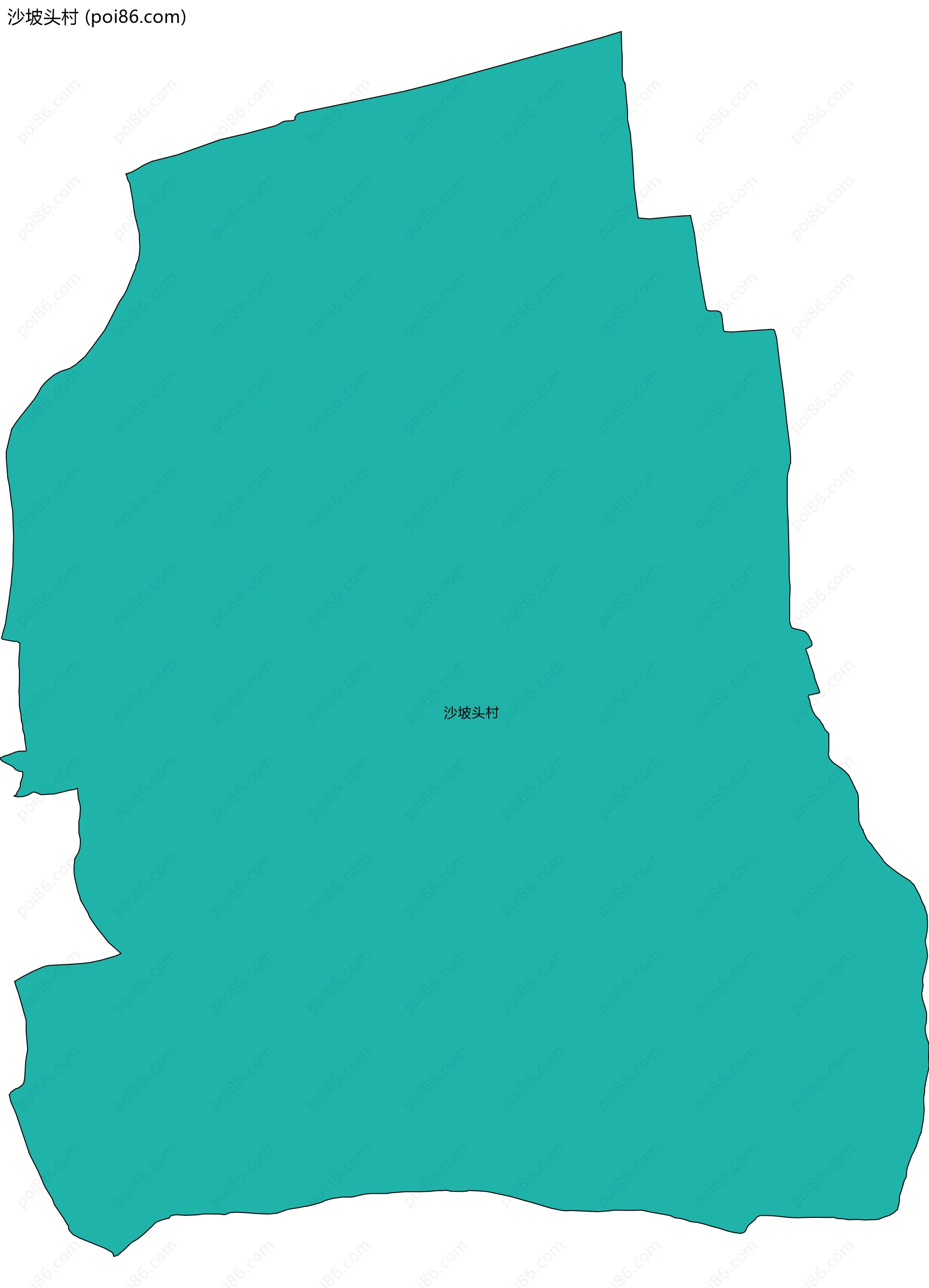 沙坡头村边界地图