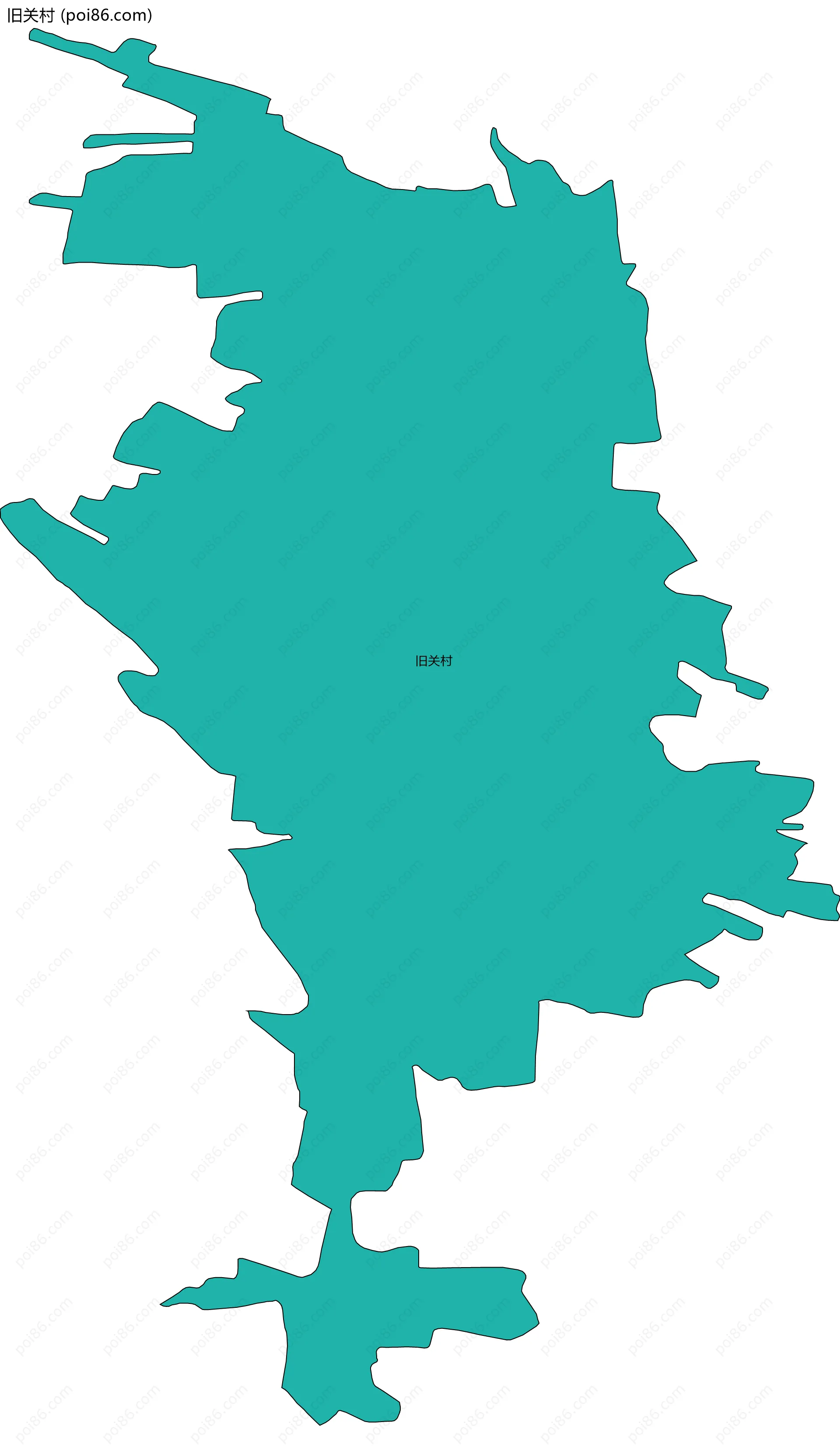 旧关村边界地图