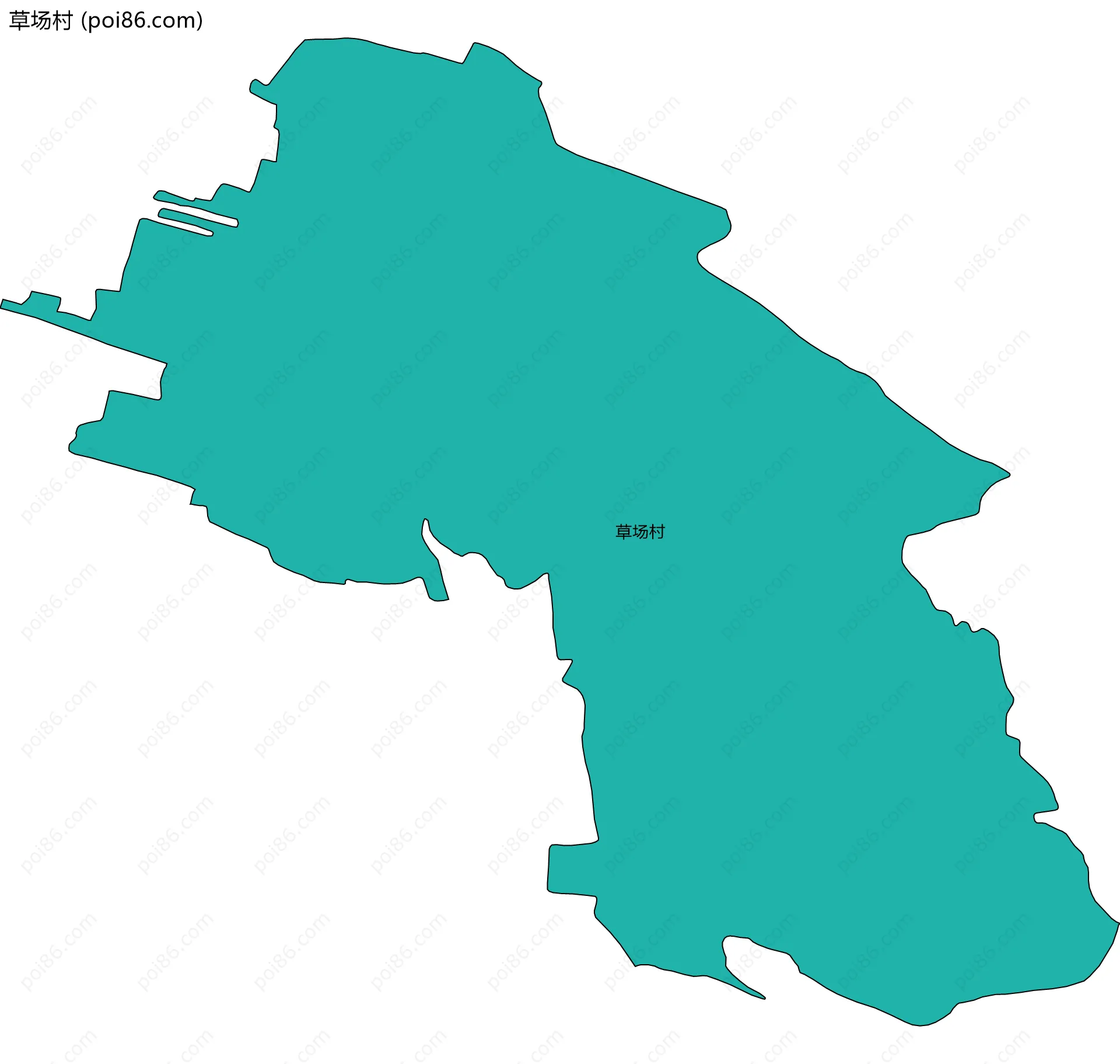 草场村边界地图