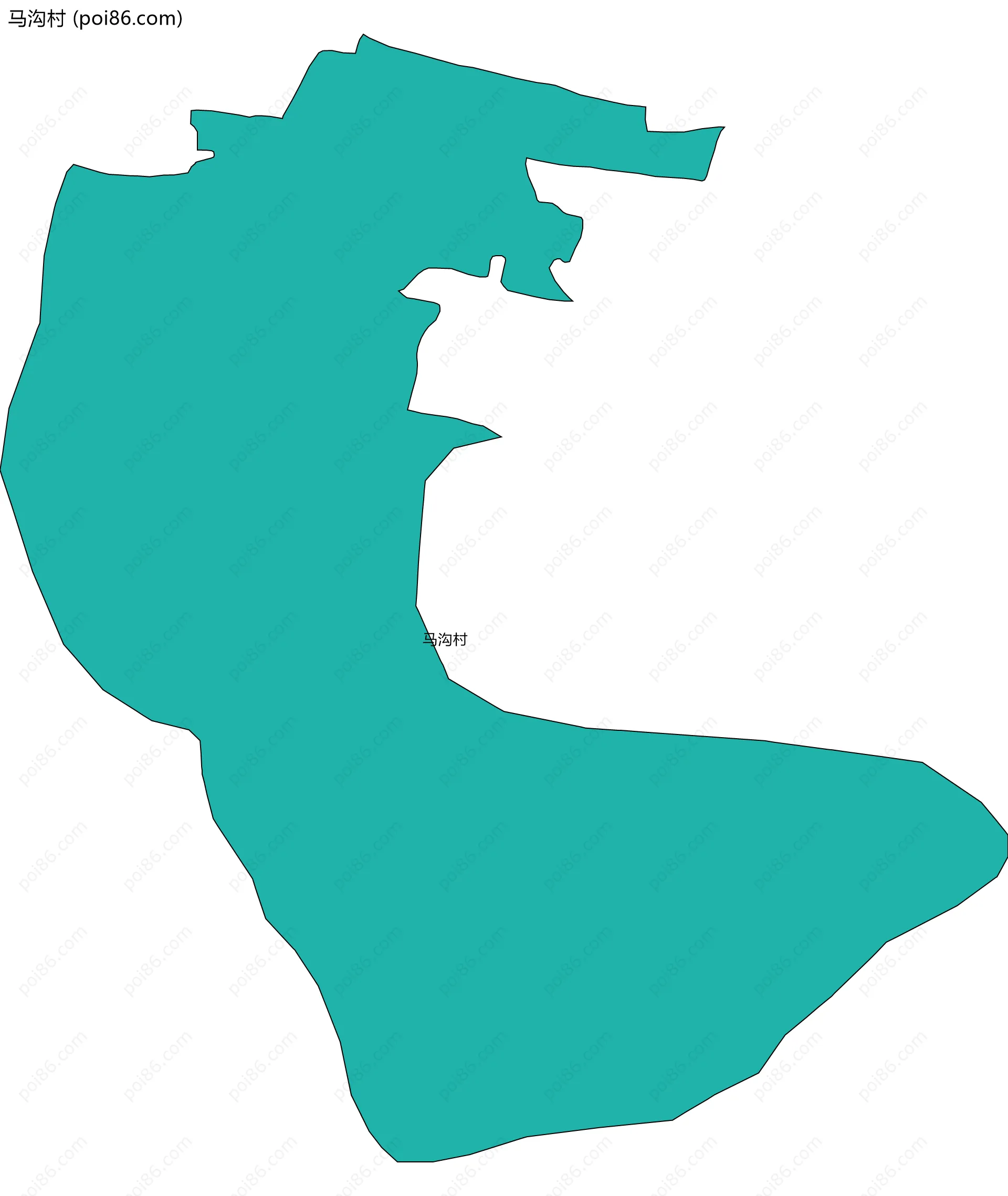 马沟村边界地图