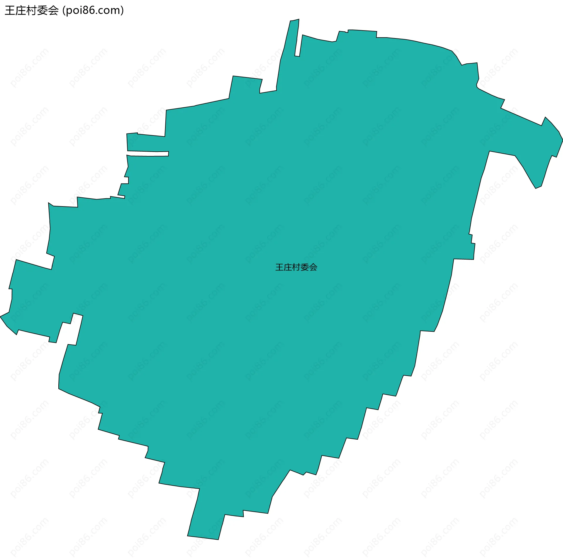 王庄村委会边界地图