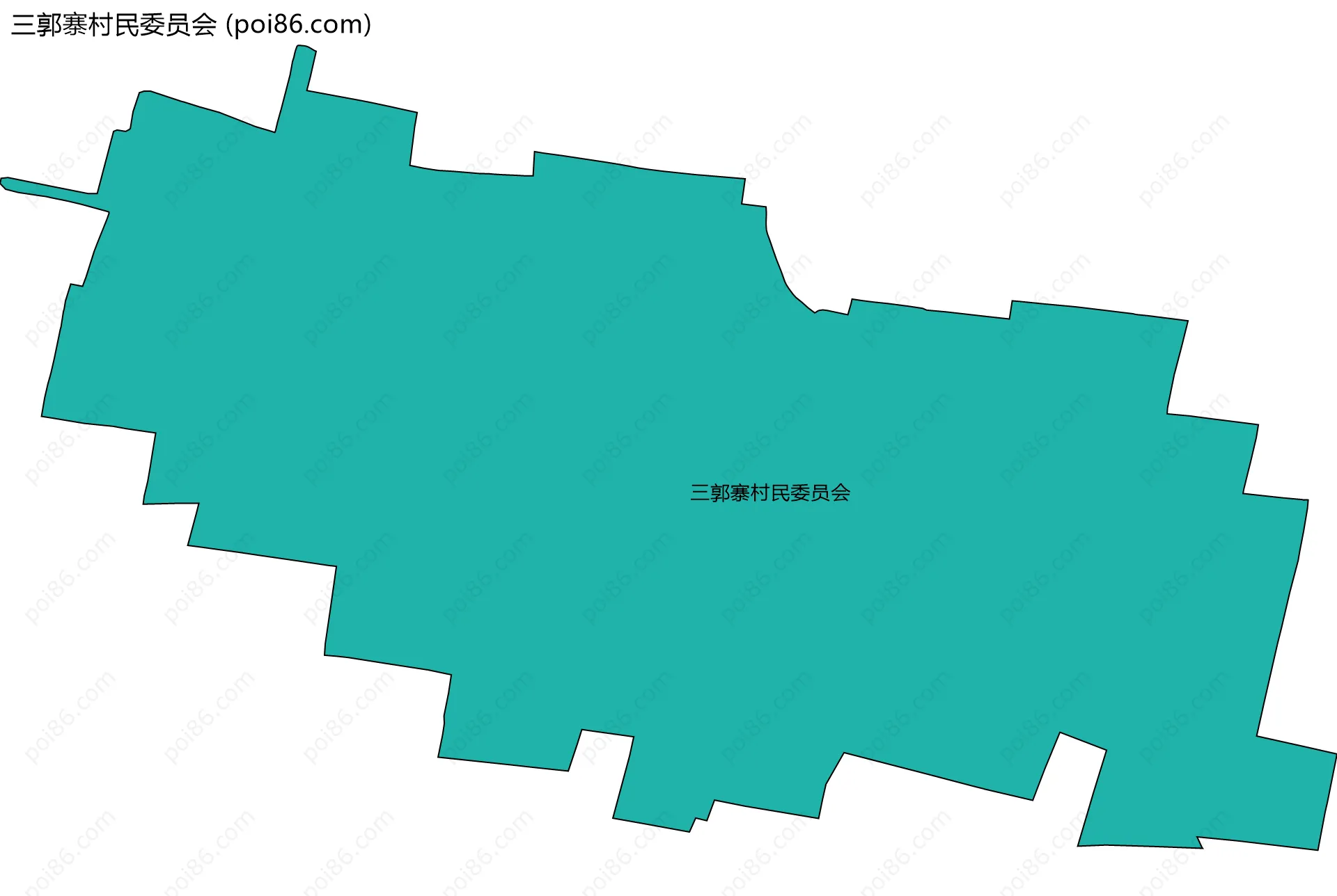三郭寨村民委员会边界地图