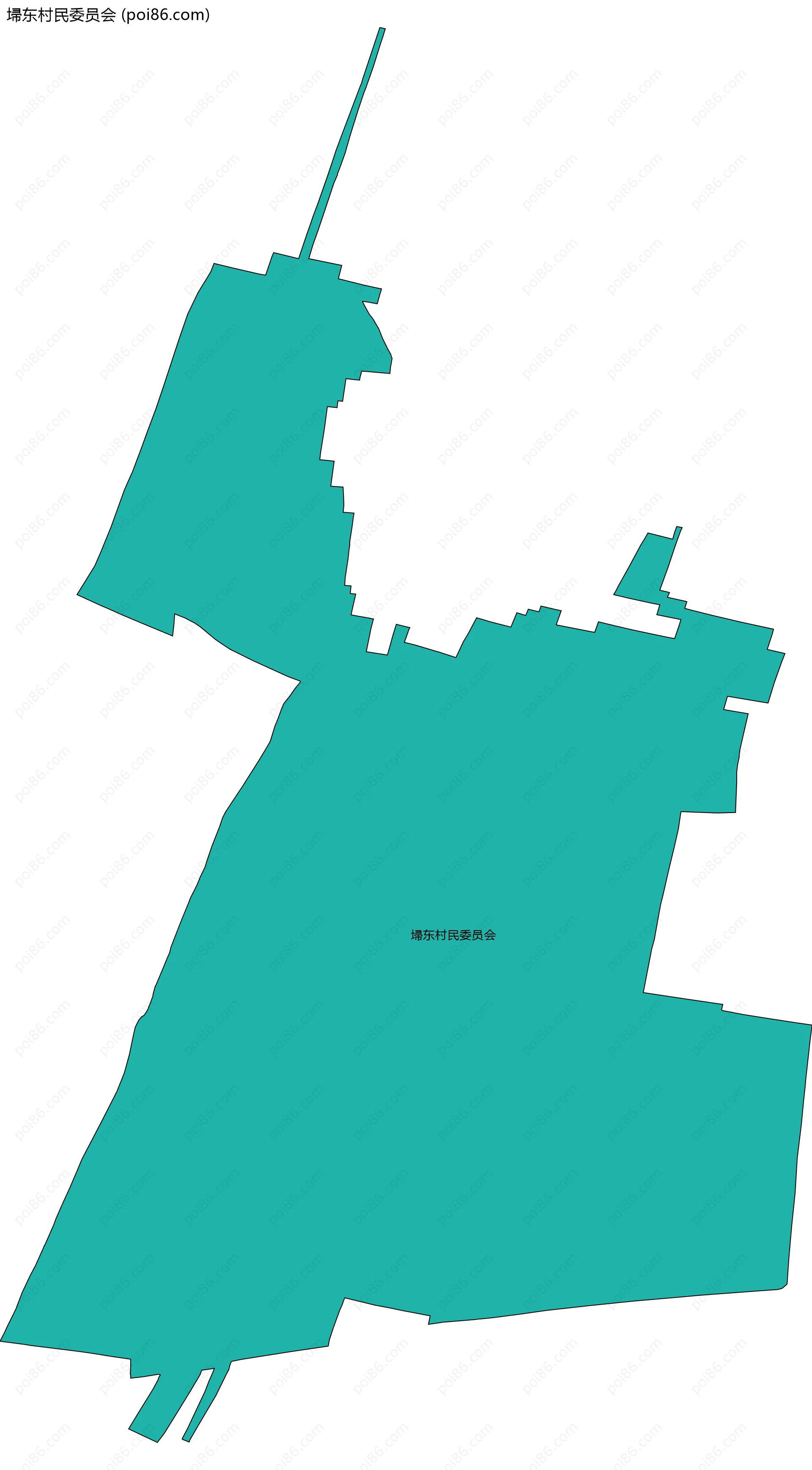 埽东村民委员会边界地图