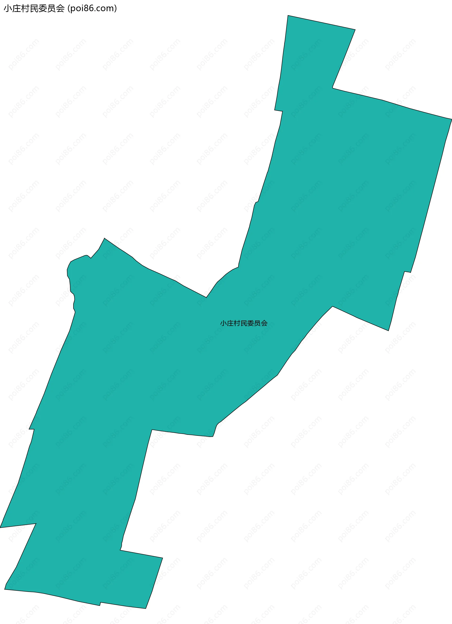 小庄村民委员会边界地图