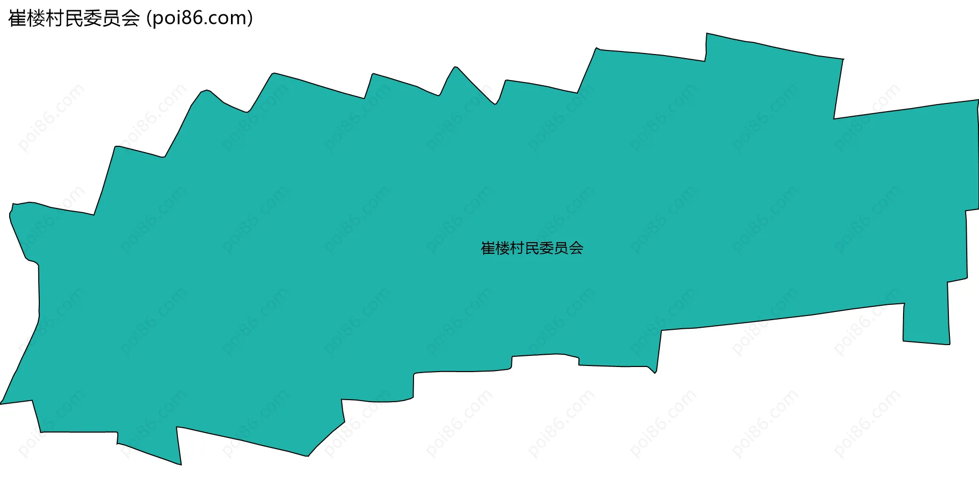 崔楼村民委员会边界地图