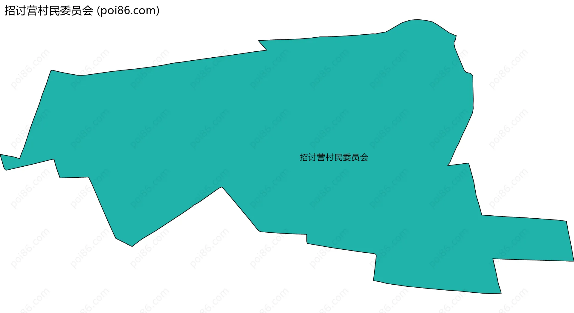 招讨营村民委员会边界地图