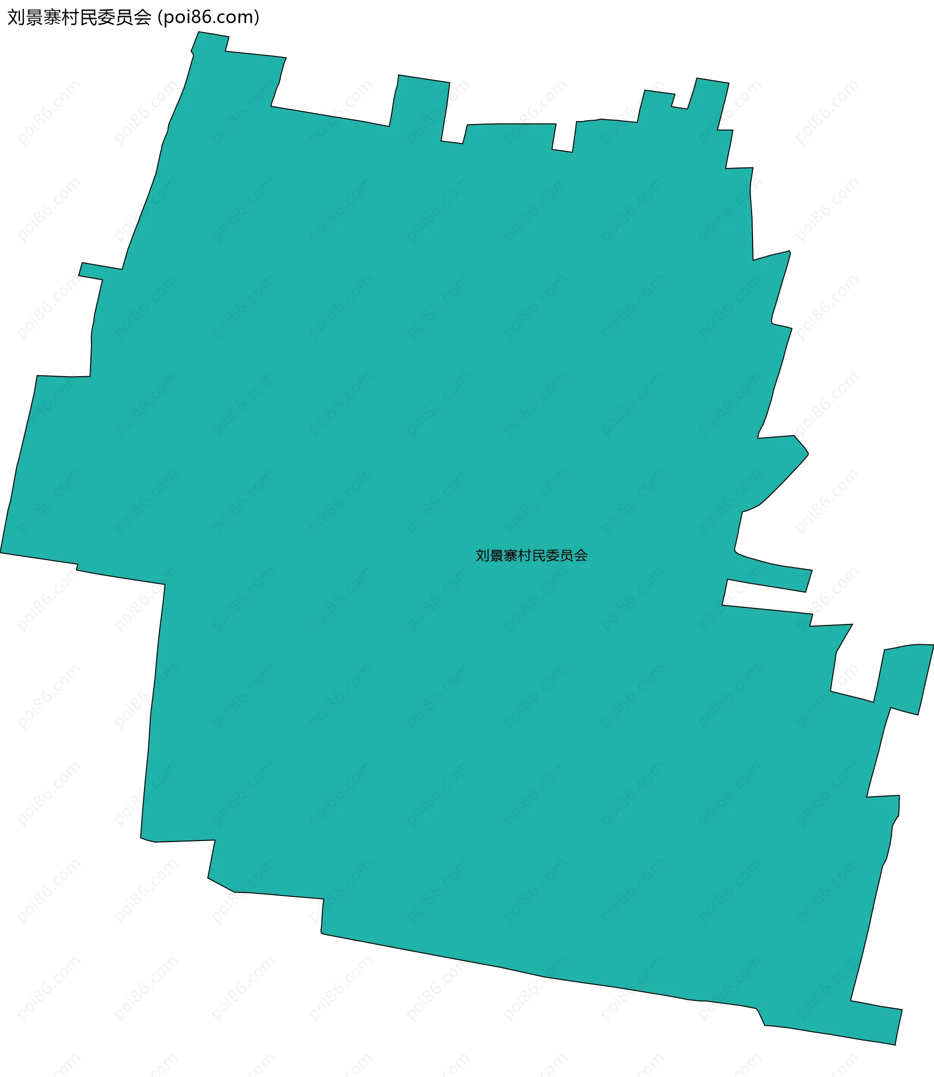 刘景寨村民委员会边界地图