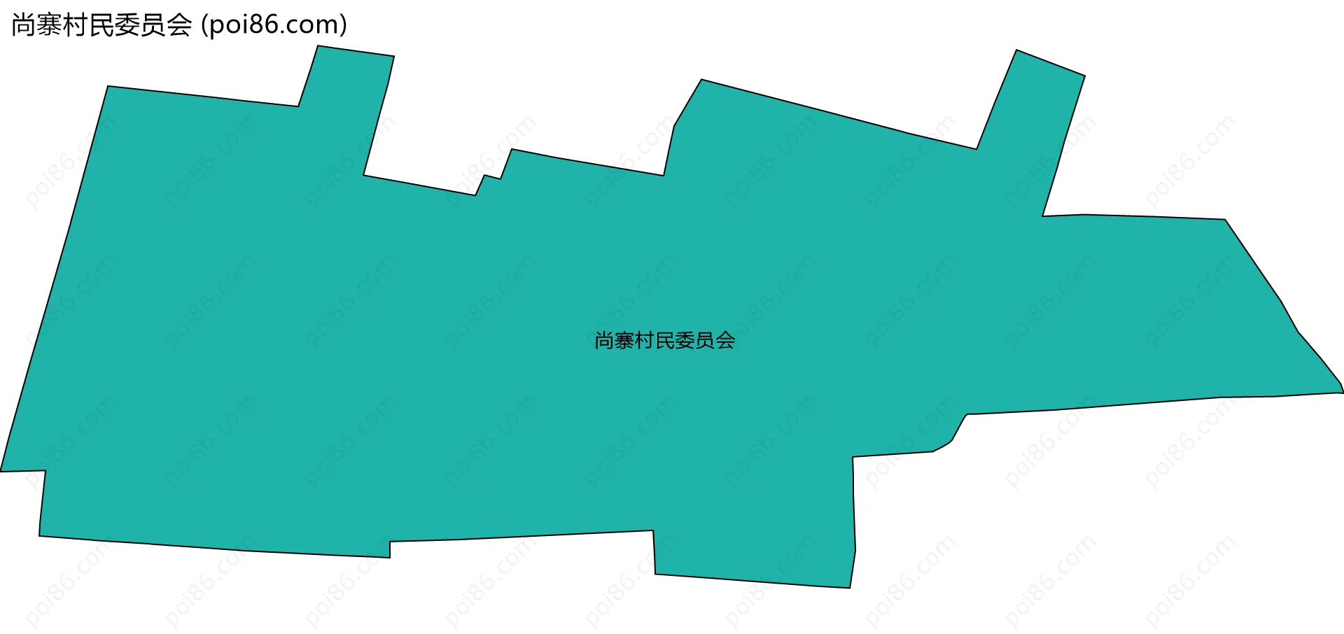 尚寨村民委员会边界地图