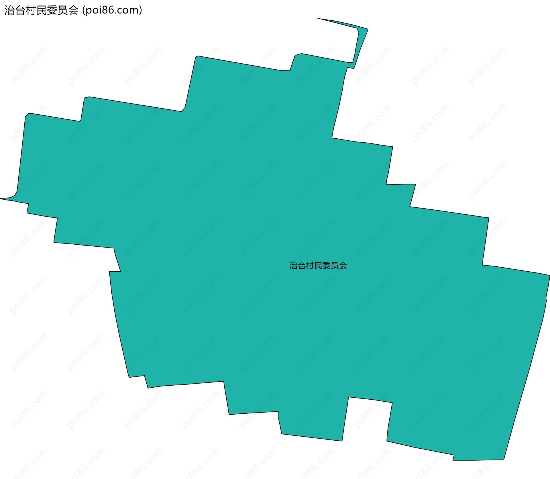 治台村民委员会边界地图