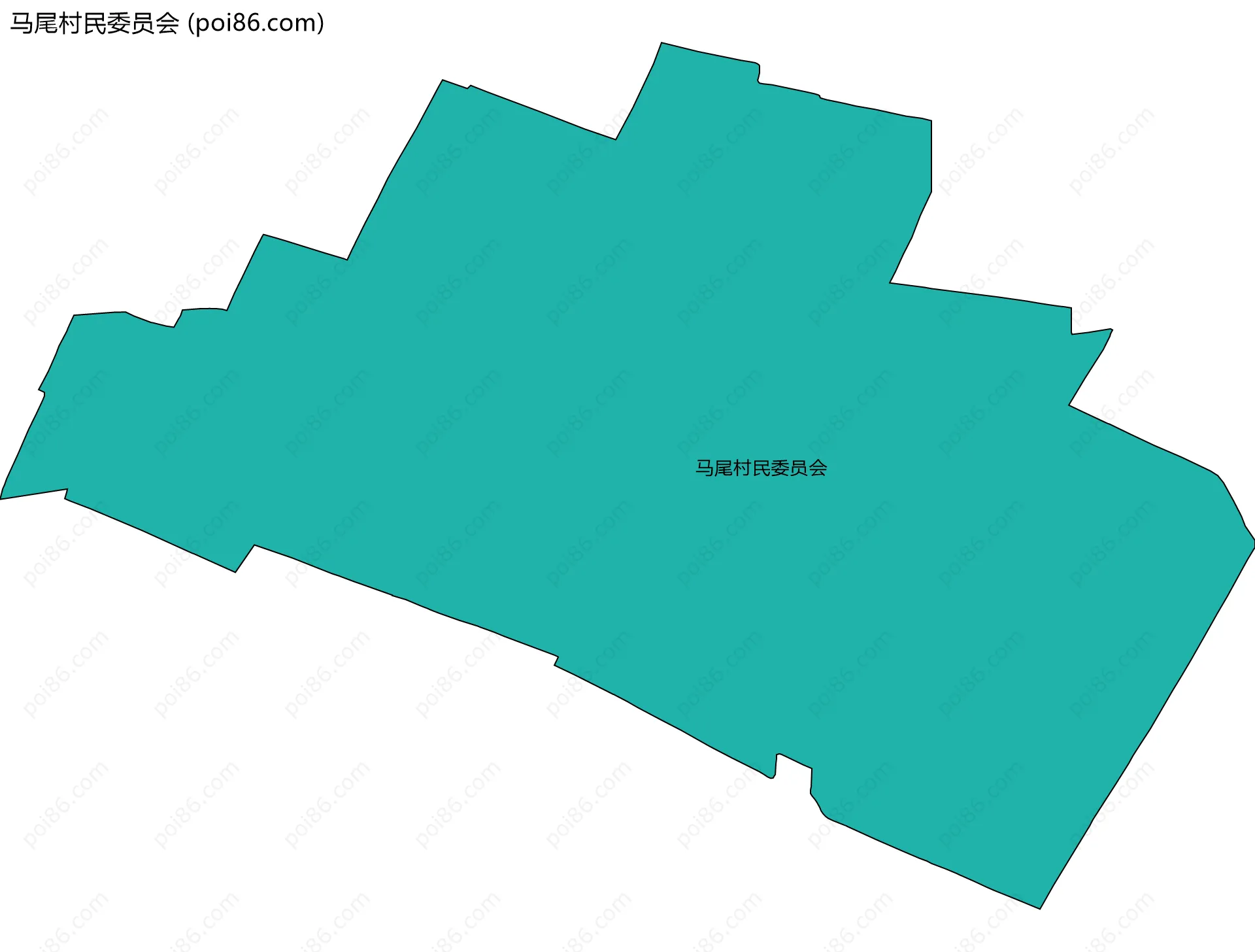 马尾村民委员会边界地图