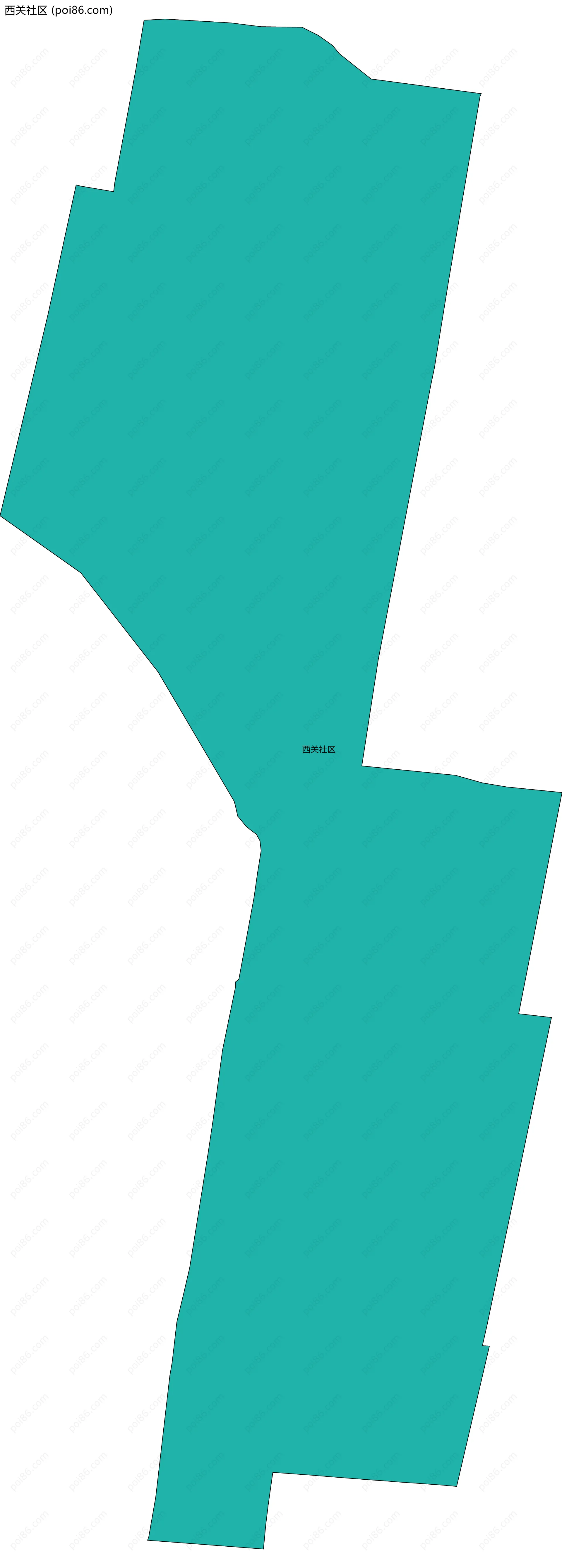 西关社区边界地图